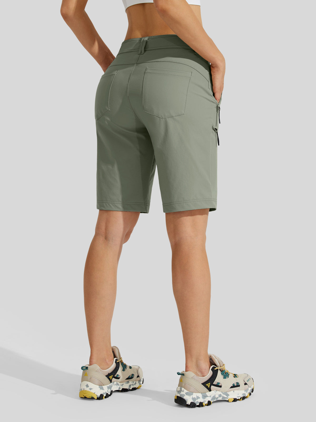 Women's Slim Leg Golf Shorts 10 Inch