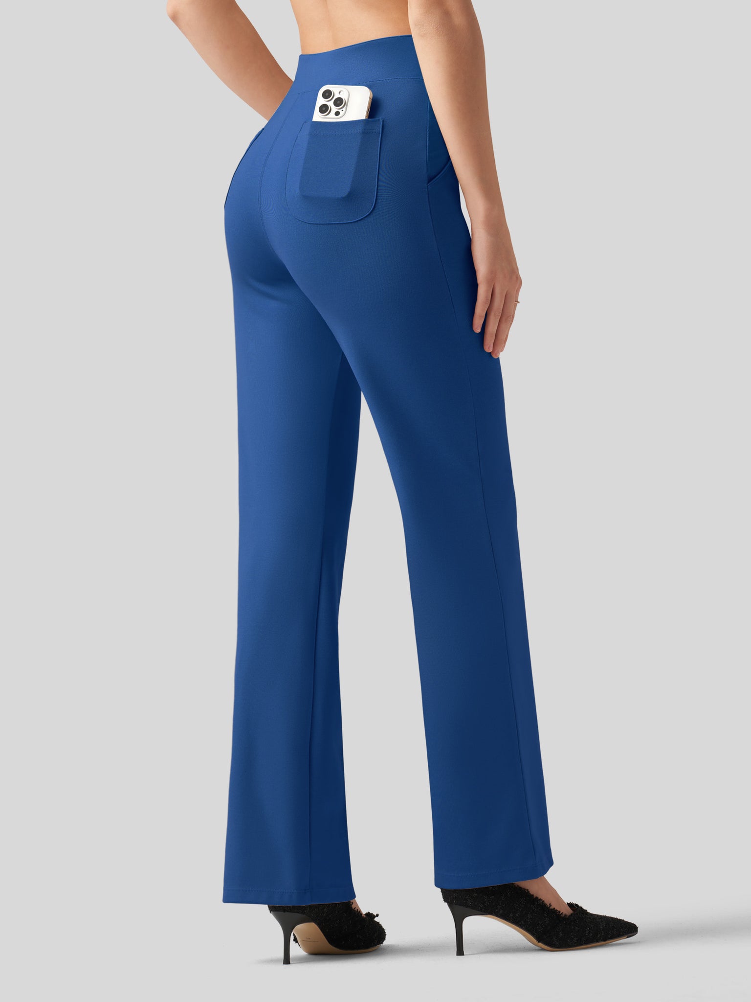 Women's Smooth Wide Leg Dress Pants 31 Inch