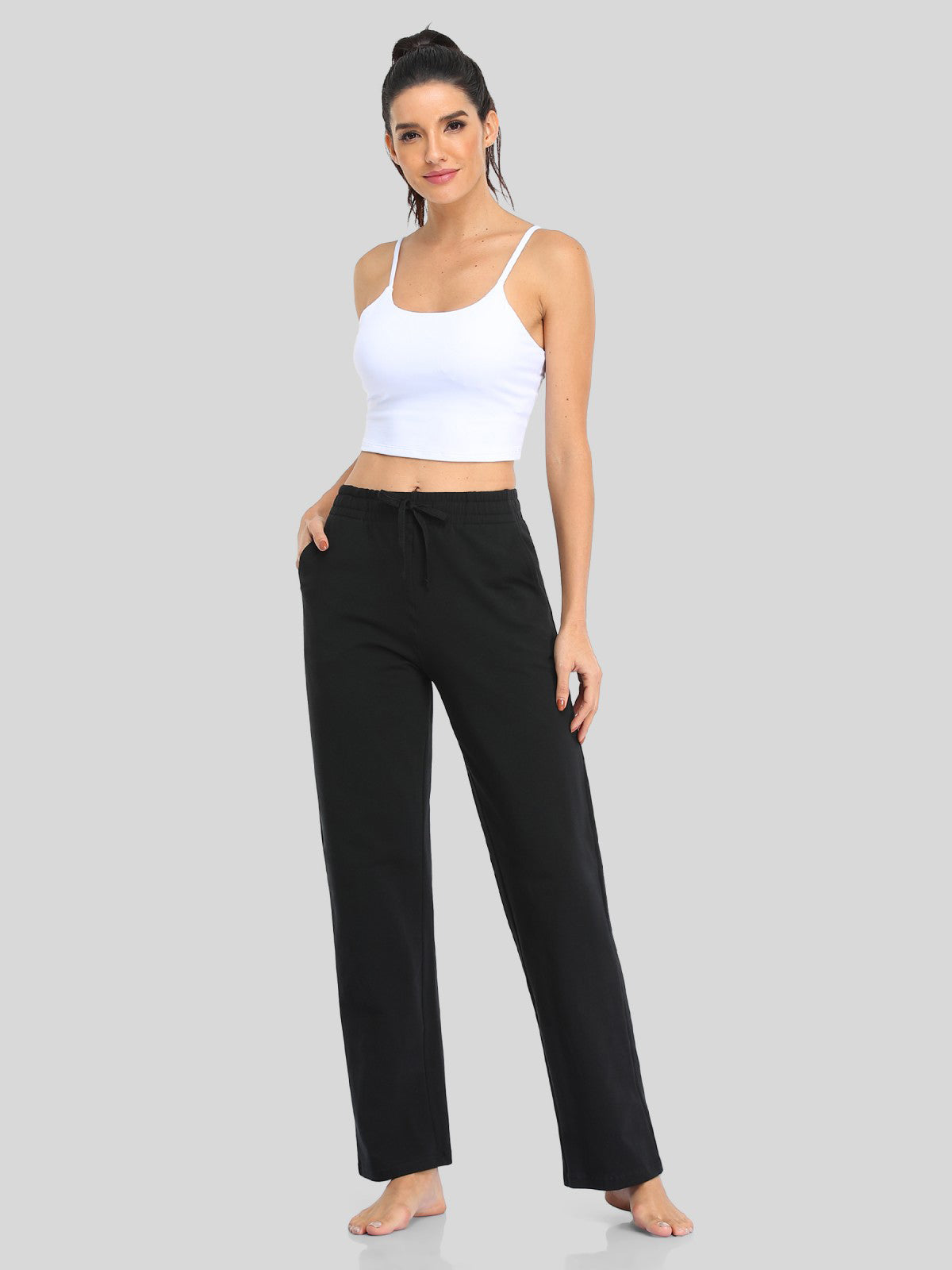 Women's Straight-Leg Cotton Sweatpants