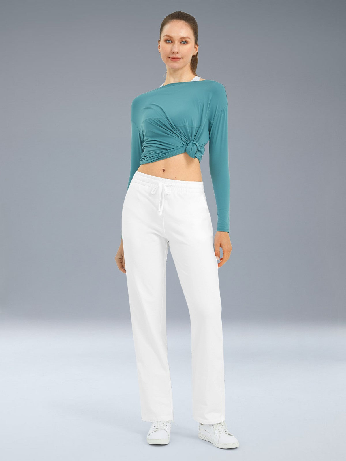 Women's Straight-Leg Cotton Sweatpants