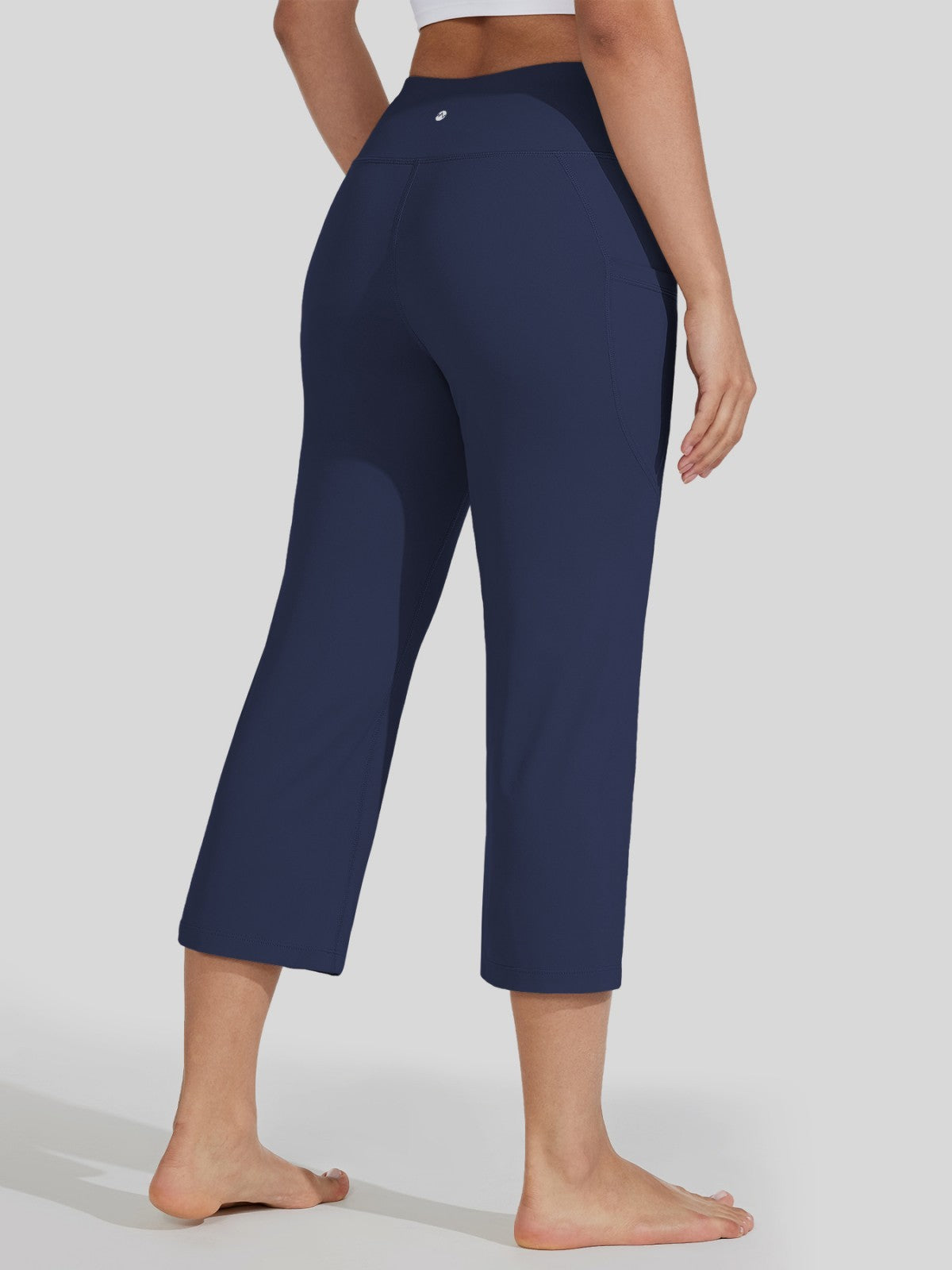 Willit Women's Straight Leg Capris Pants_navy