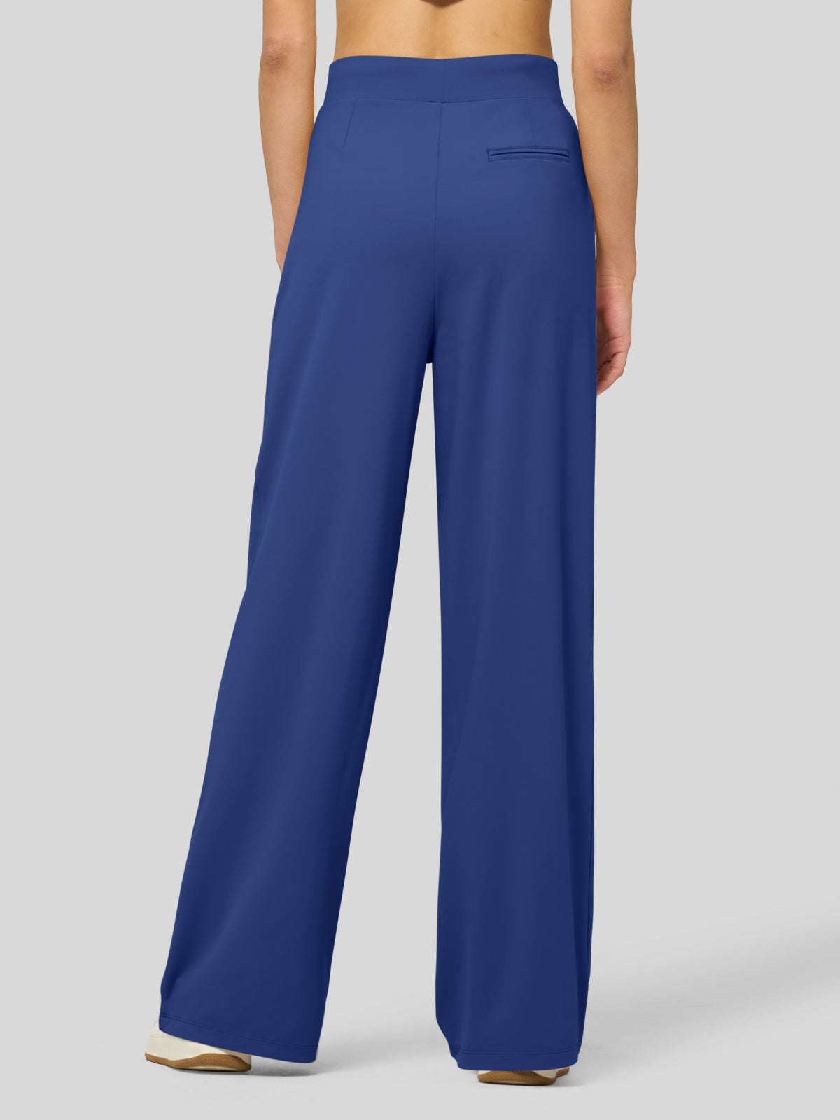 willit Women's Stretchy Wide Leg Slacks-28 Inch - royalblue