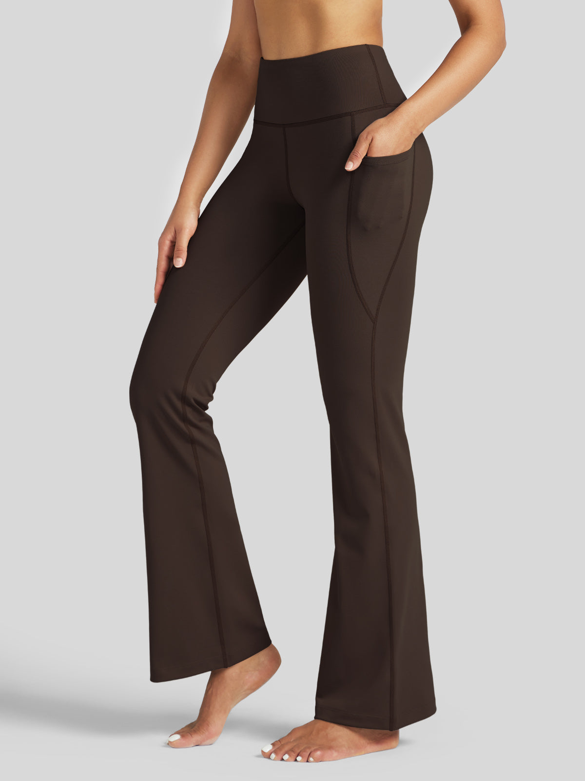 Women's Stretchy Yoga Pants Bootcut 27 Inch