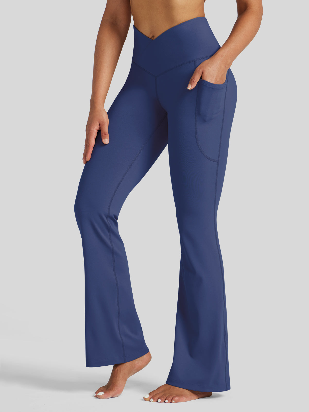 Women's Stretchy Yoga Pants Bootcut 33 Inch