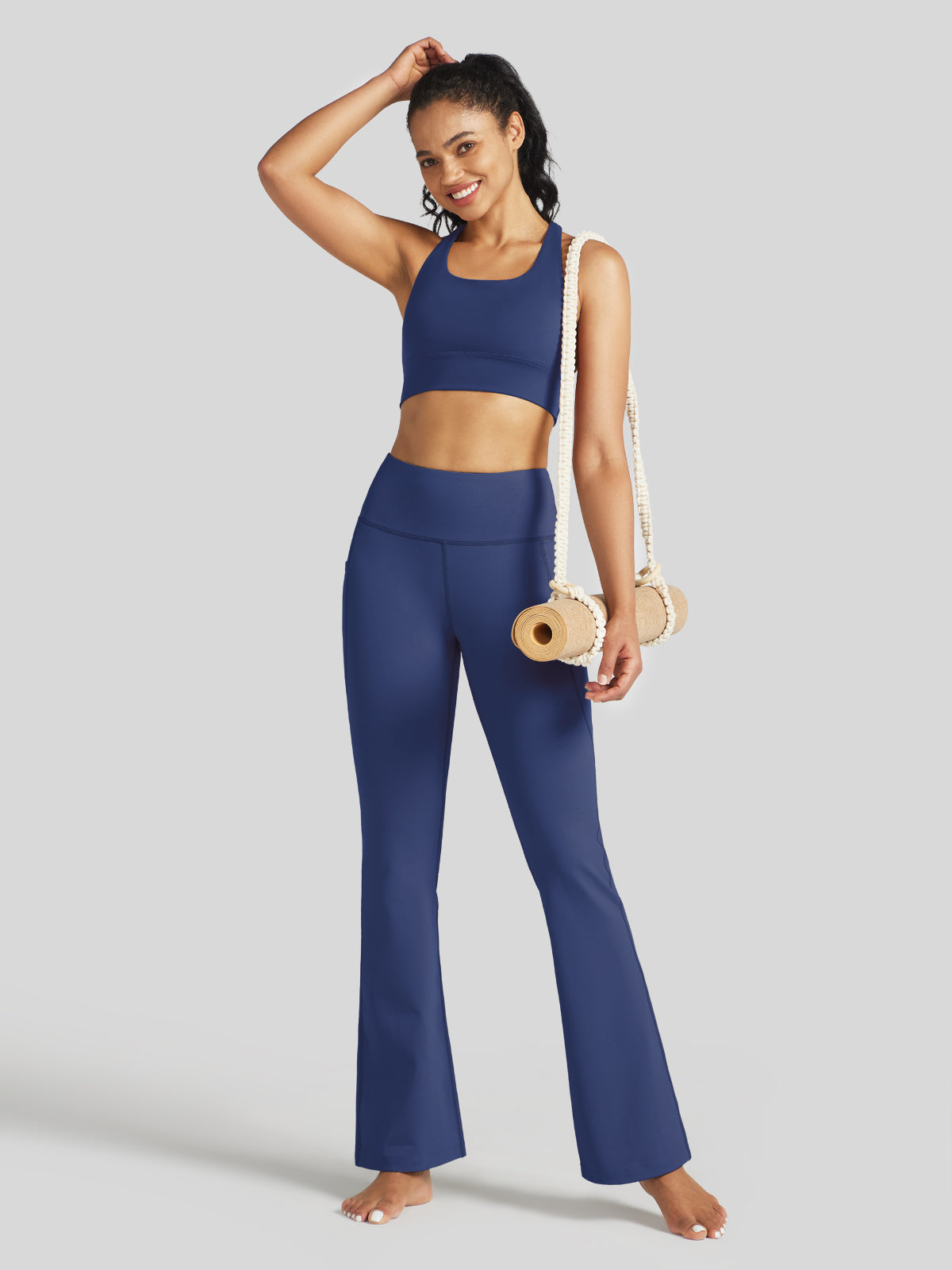 Women's Stretchy Yoga Pants Bootcut 27 Inch