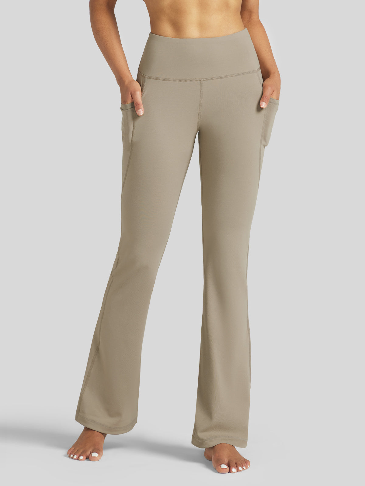 Women's Stretchy Yoga Pants Bootcut 33 Inch