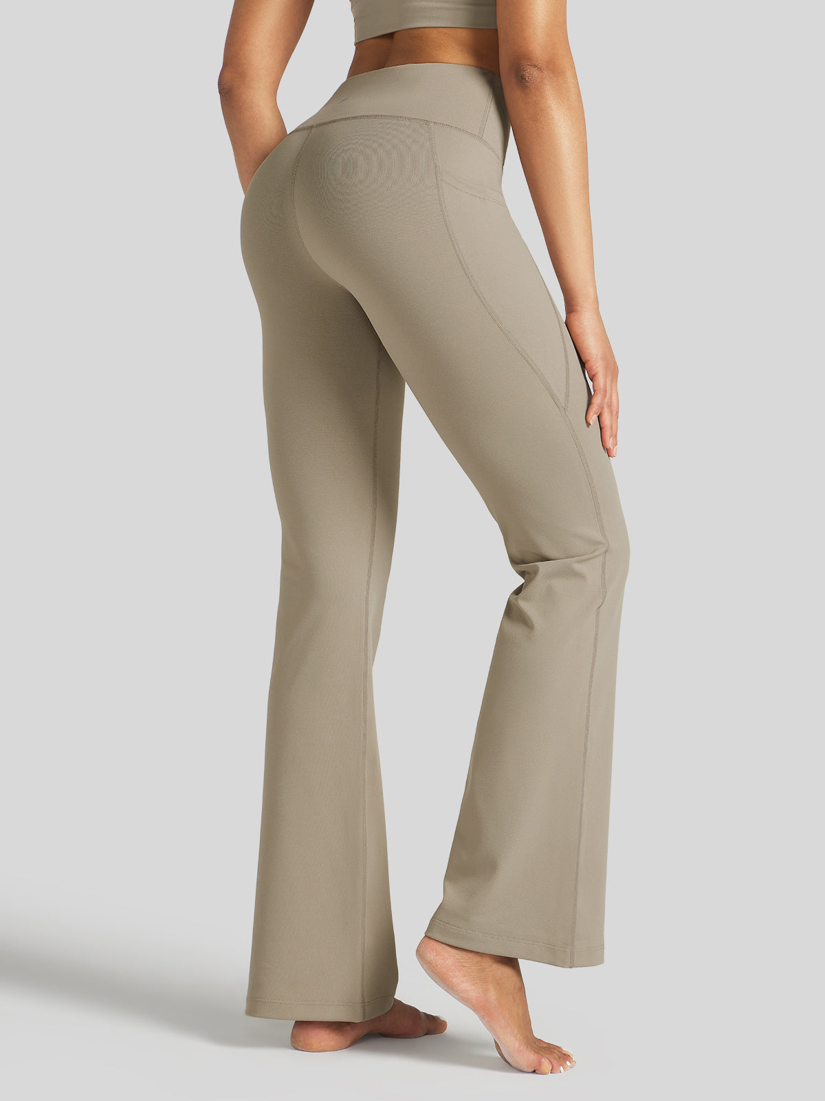 Women's Stretchy Yoga Pants Bootcut 27 Inch