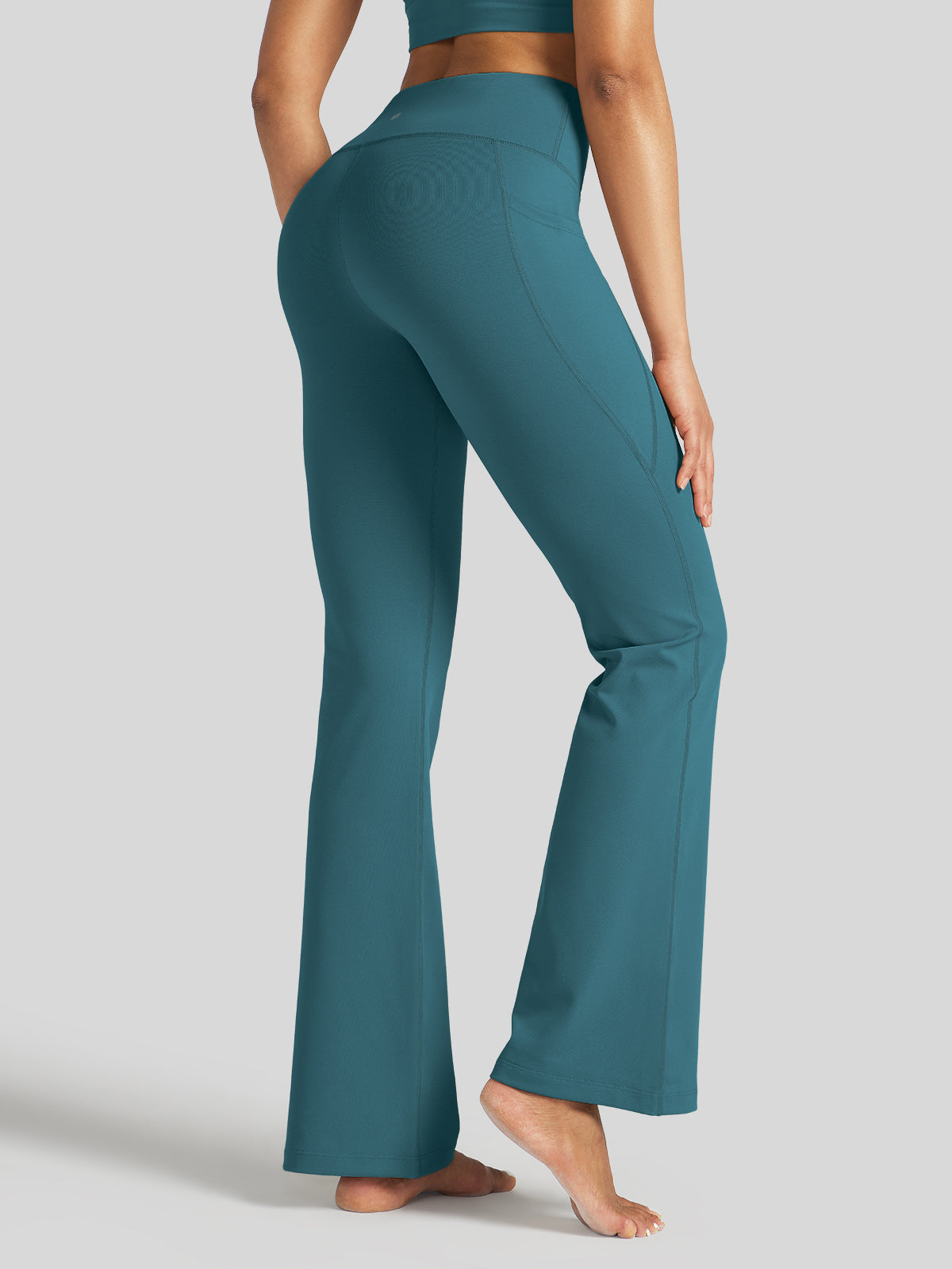 Women's Stretchy Yoga Pants Bootcut 31 Inch