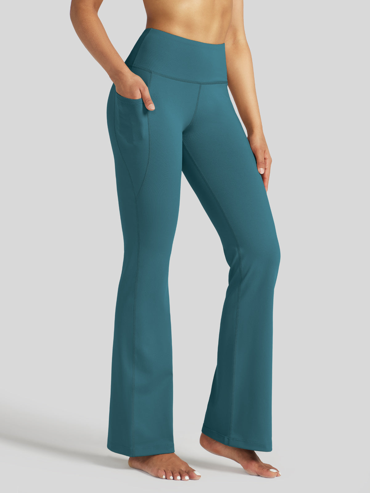 Women's Stretchy Yoga Pants Bootcut 27 Inch