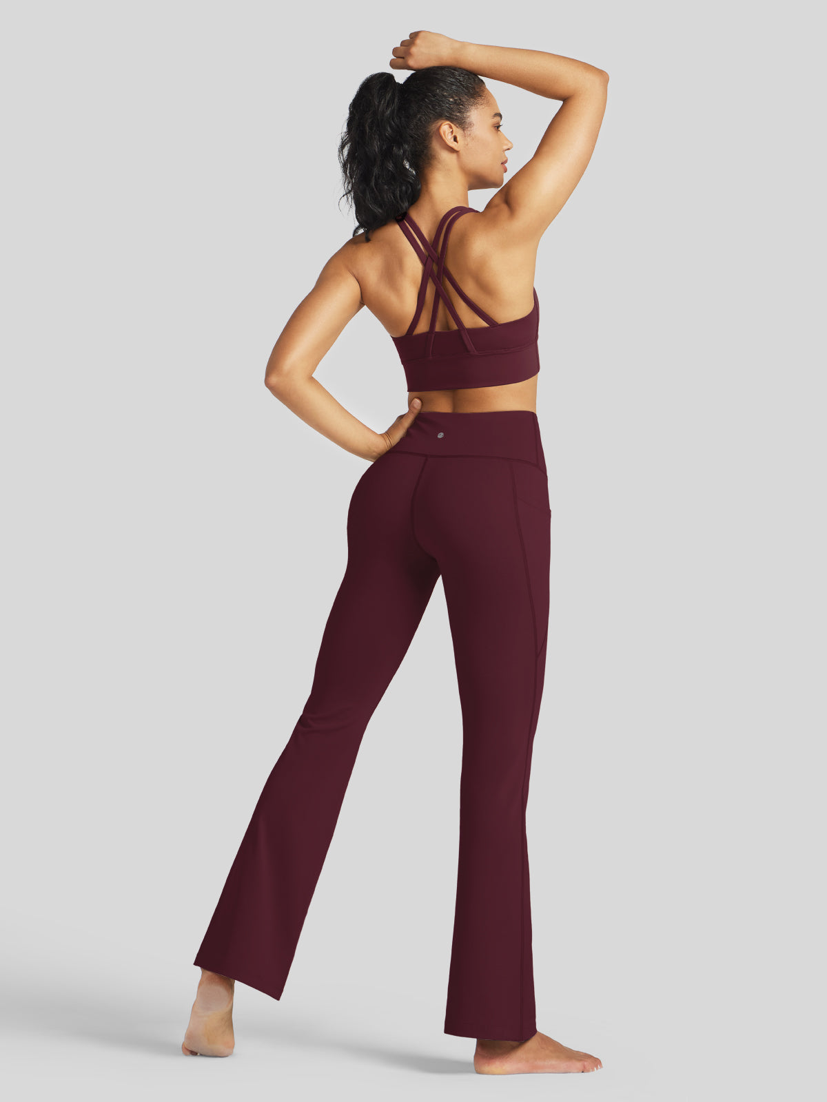Women's Stretchy Yoga Pants Bootcut 27 Inch
