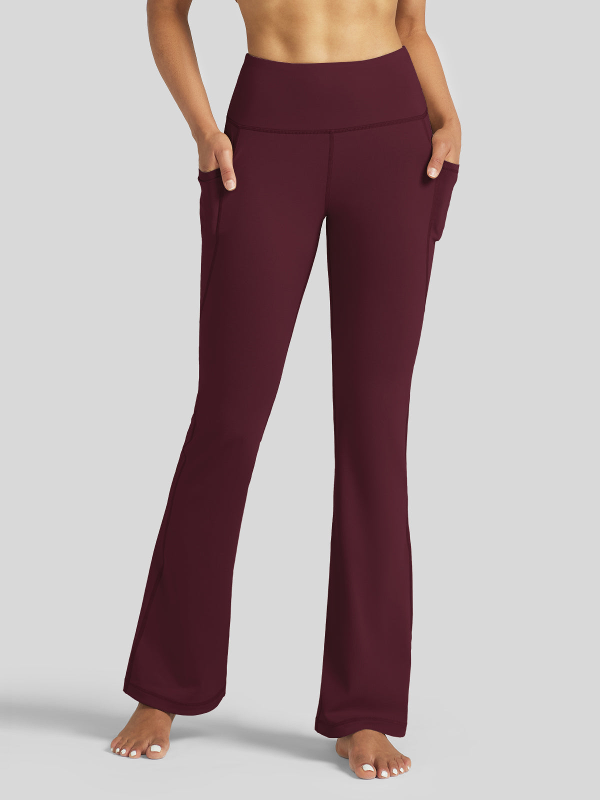 Women's Stretchy Yoga Pants Bootcut 33 Inch