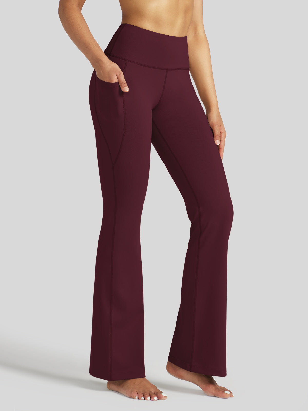 Women's Stretchy Yoga Pants Bootcut 27 Inch