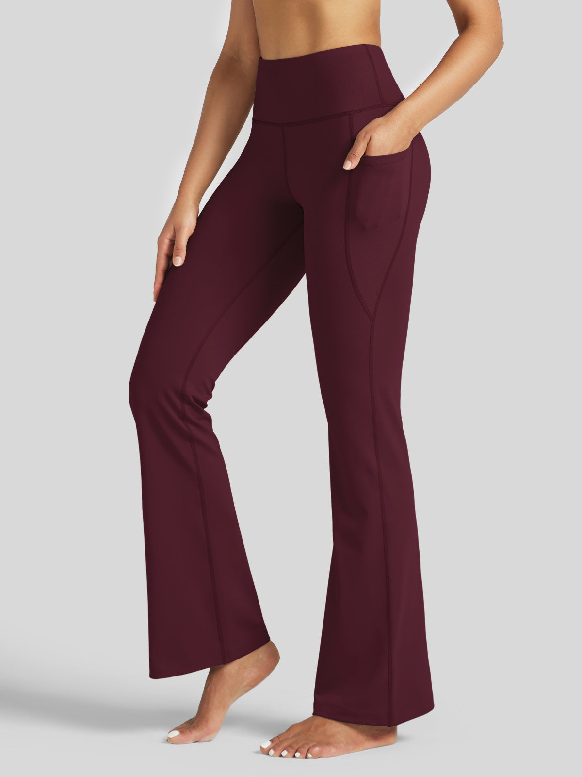 Women's Stretchy Yoga Pants Bootcut 31 Inch