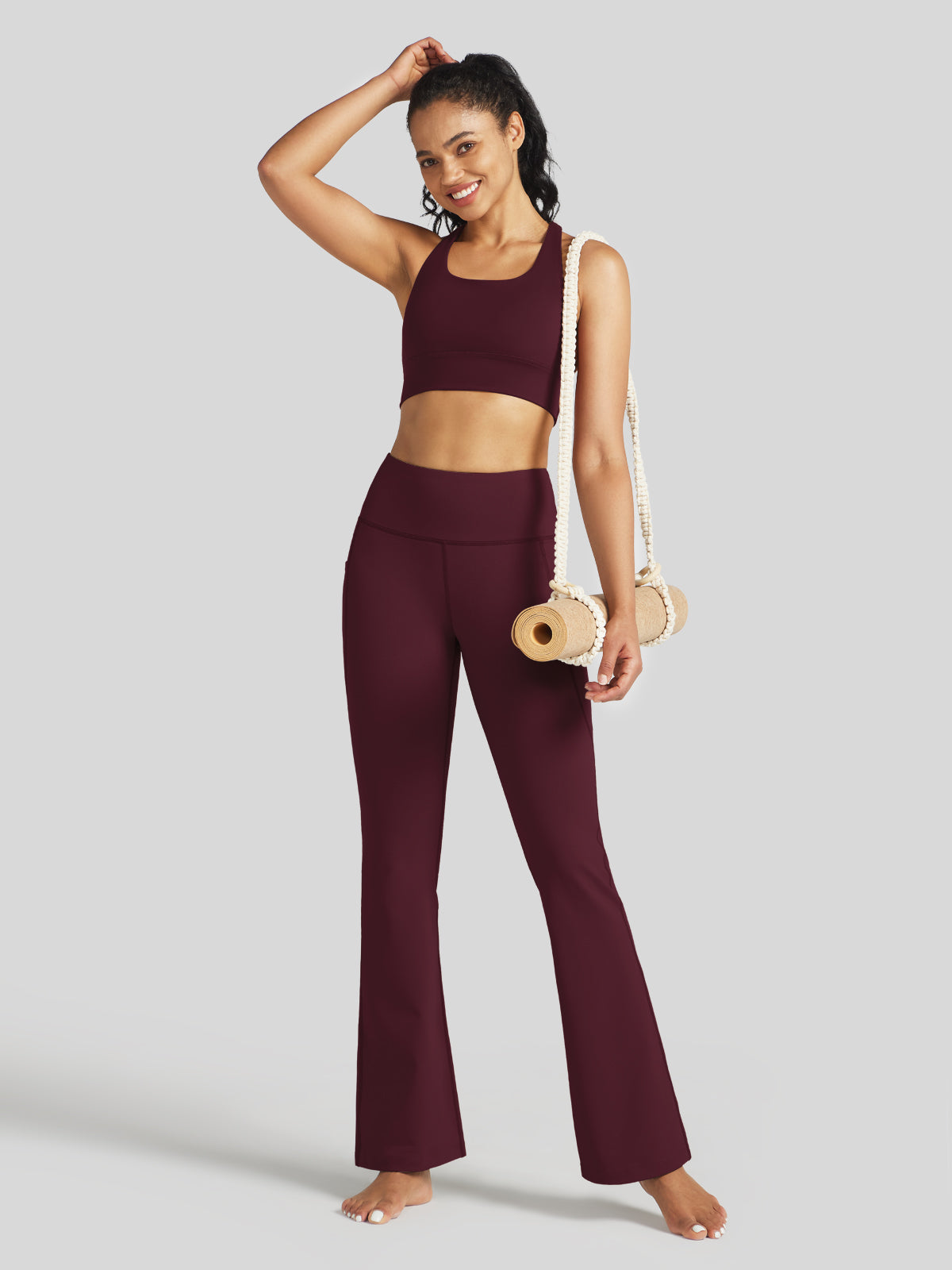 Women's Stretchy Yoga Pants Bootcut 31 Inch