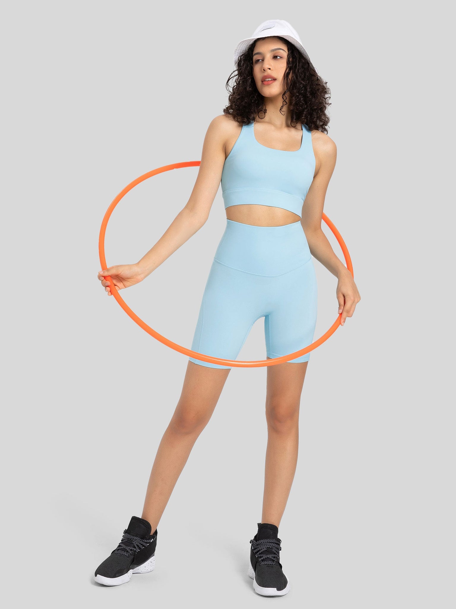 Womens Training Sports Bra baby blue