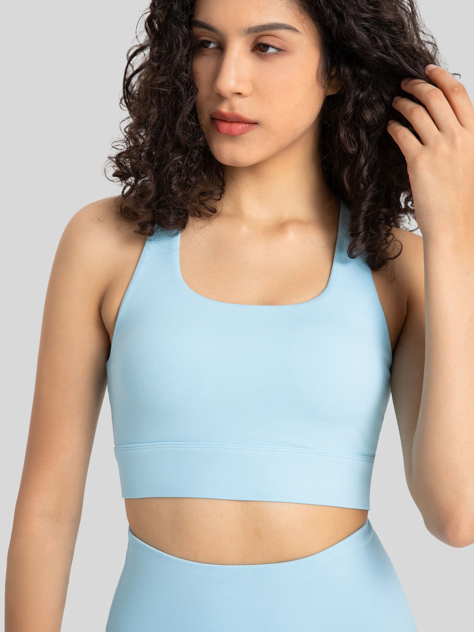 Womens Training Sports Bra baby blue