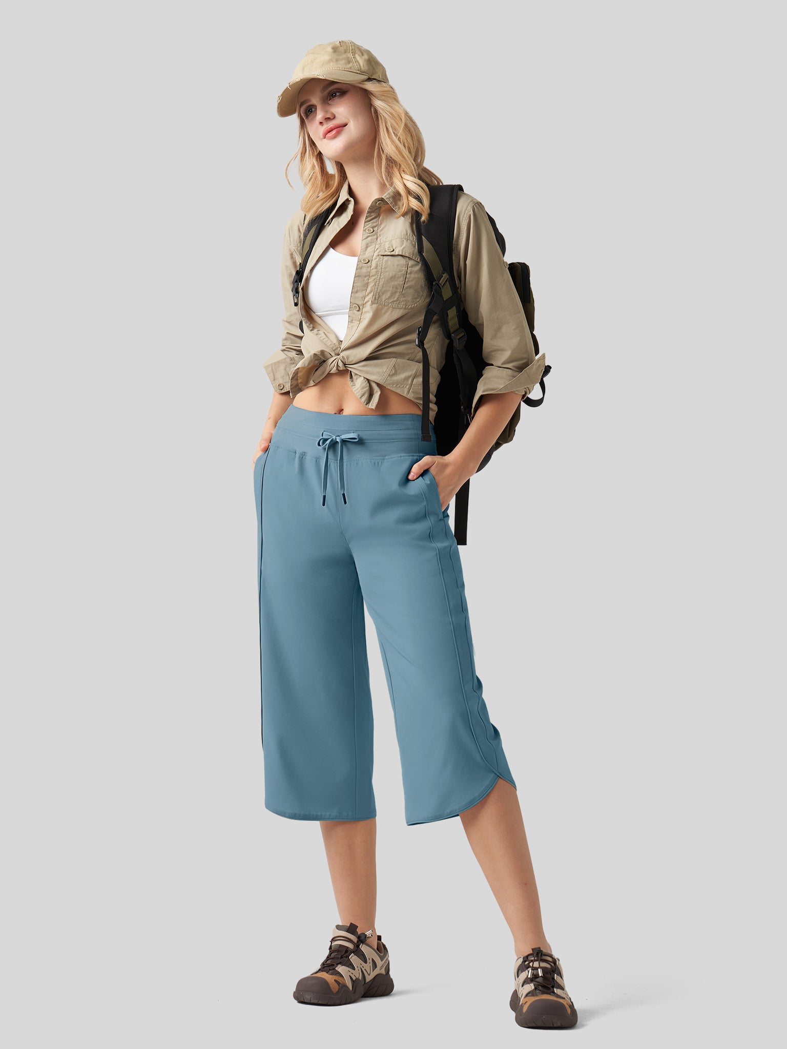 Women's Ultra-soft Wide Leg Capri