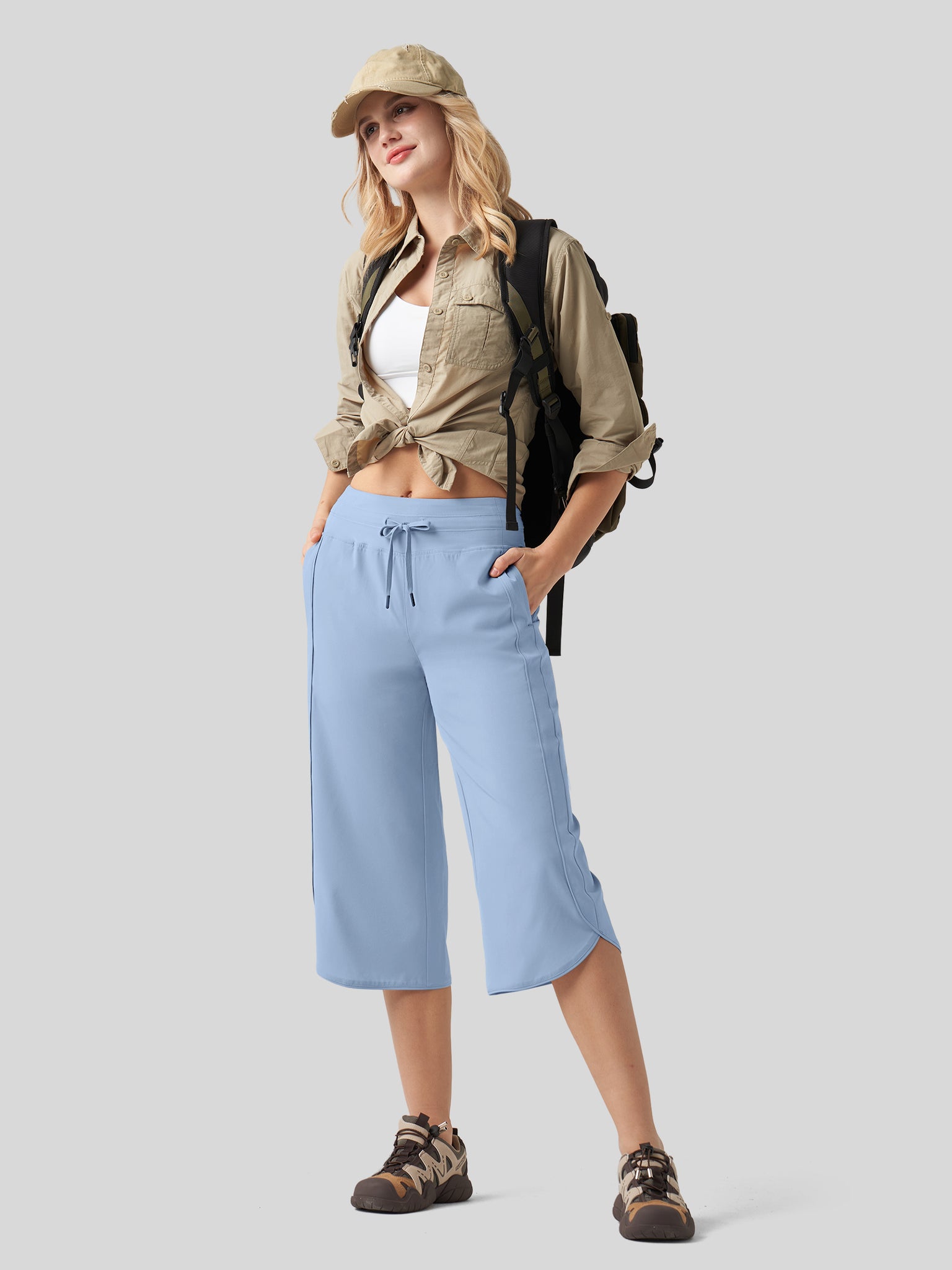 Women's Ultra-soft Wide Leg Capri