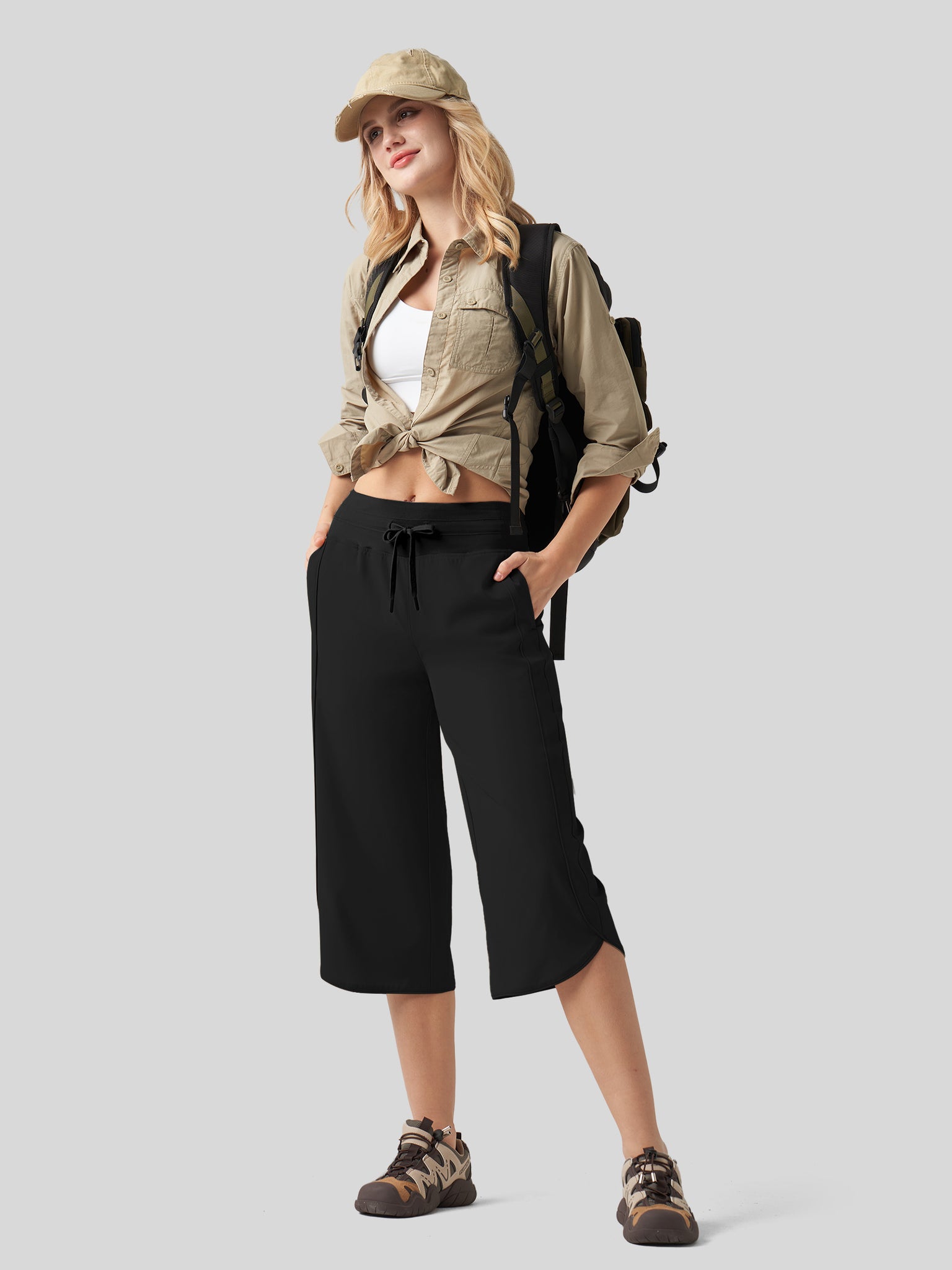 Women's Ultra-soft Wide Leg Capri