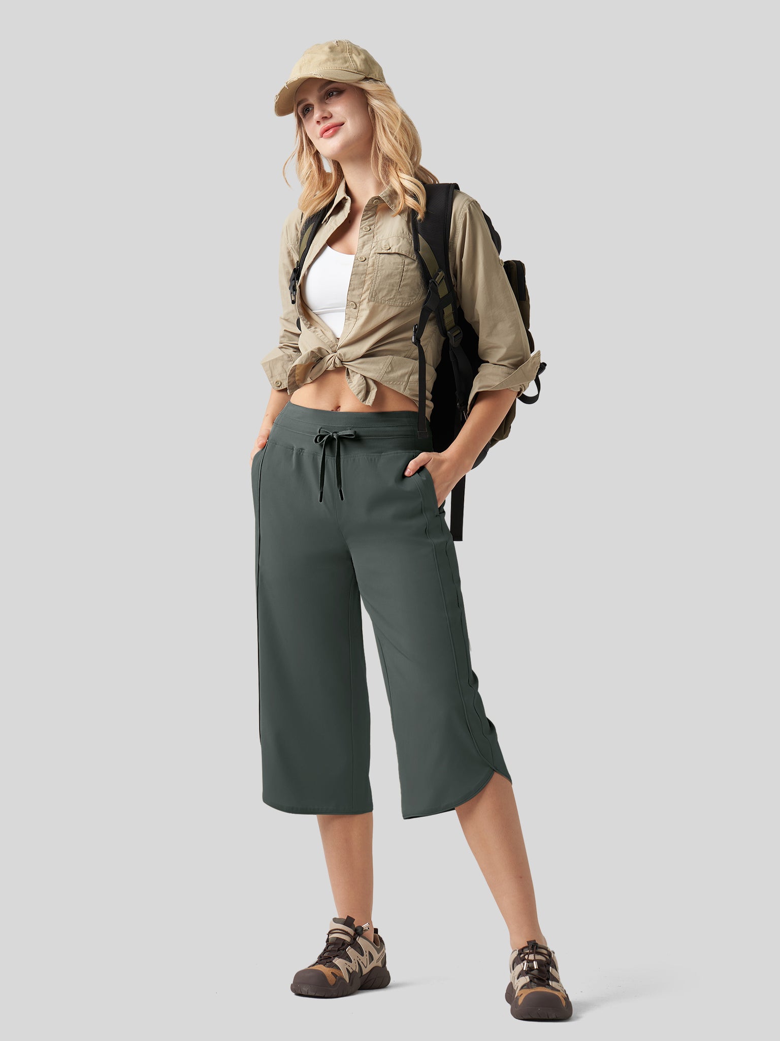 Women's Ultra-soft Wide Leg Capri