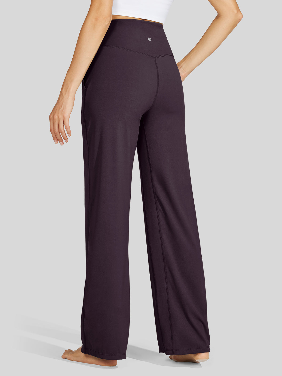 Willit Women's Wide-Leg Yoga Pants 30 Inseam in purple
