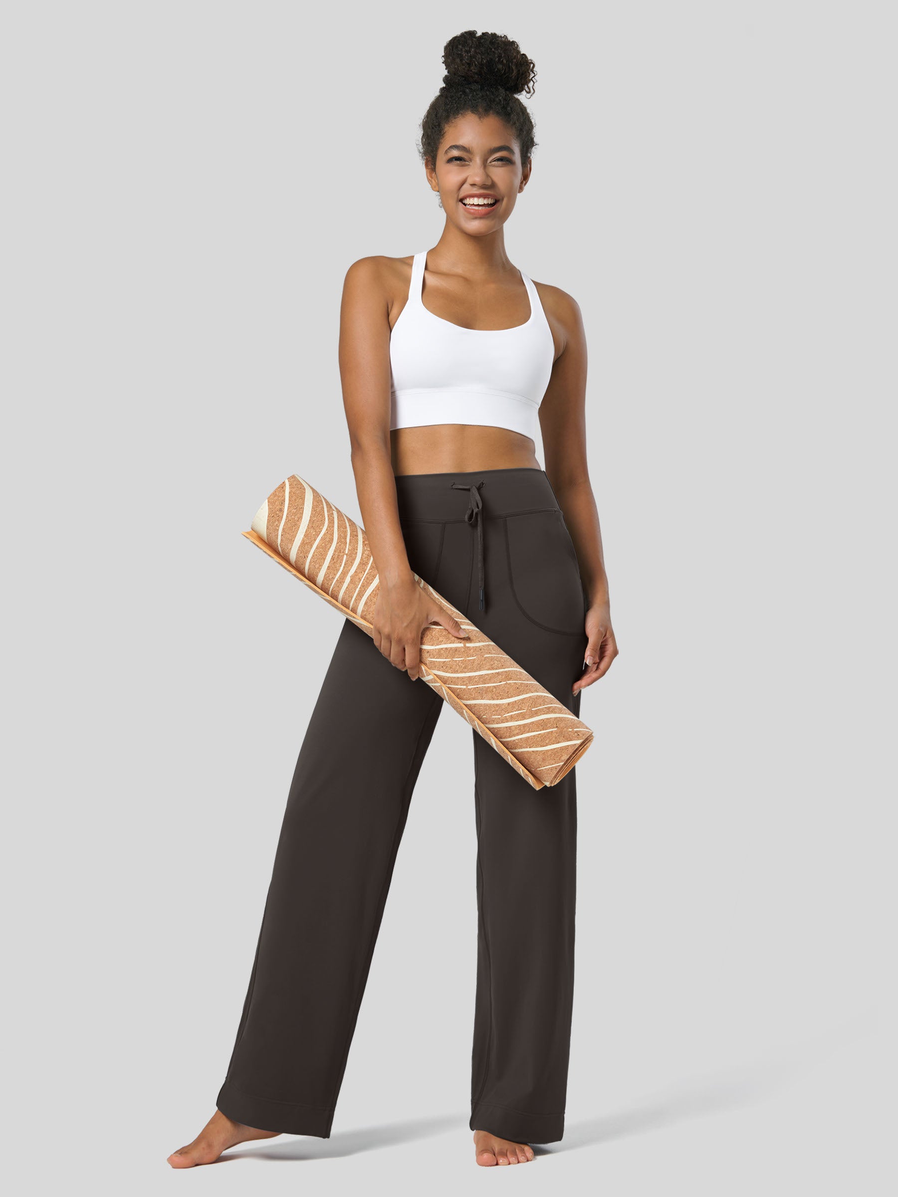 【 】★パンツ★ Women's Wide-Leg Trousers ZOOSIXX Wide Leg Palazzo Pants for Women - High Waist Casual
