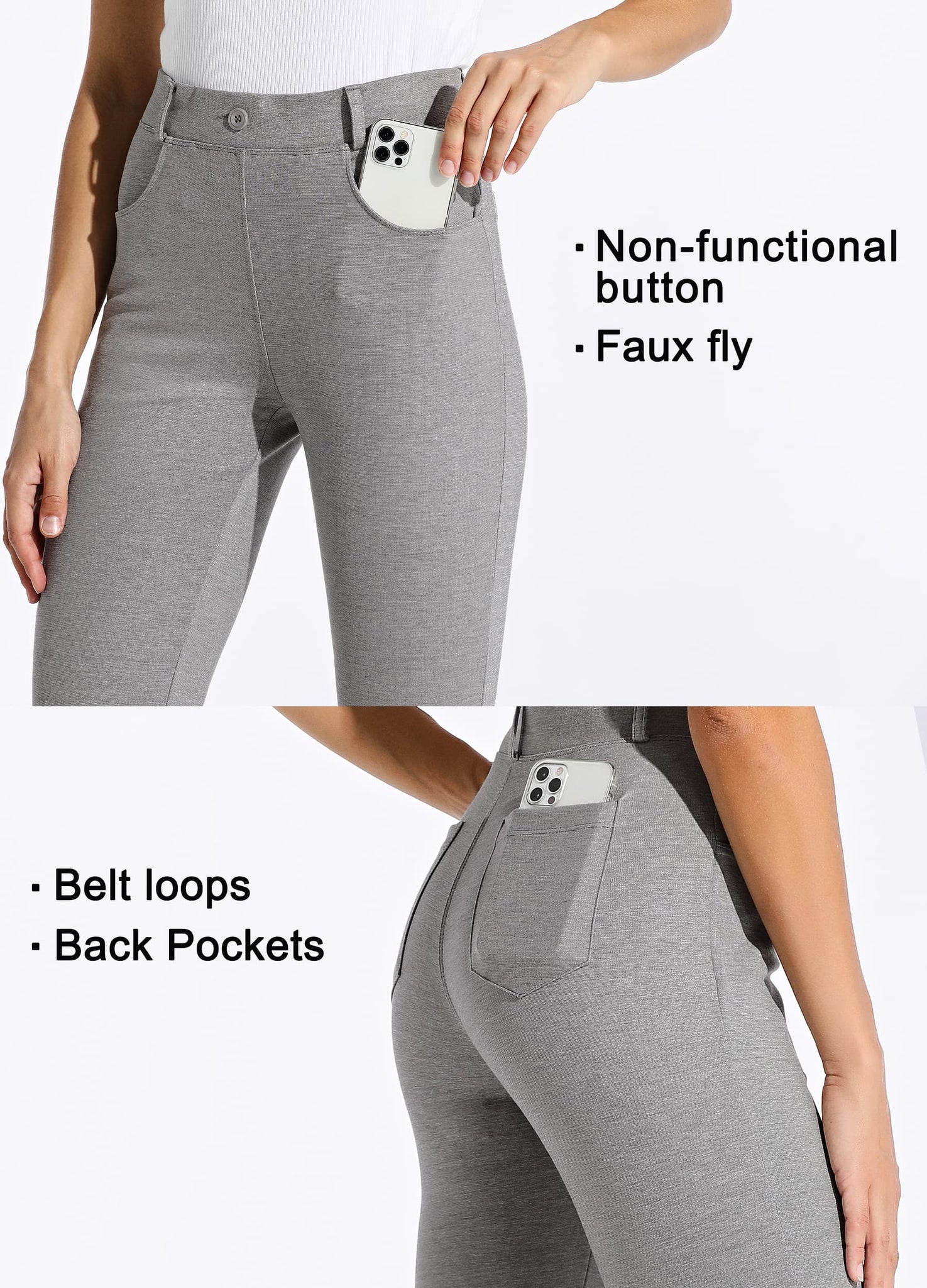 Women's Yoga Dress Pants Bootcut_Tall_Length_LightCharcoal5