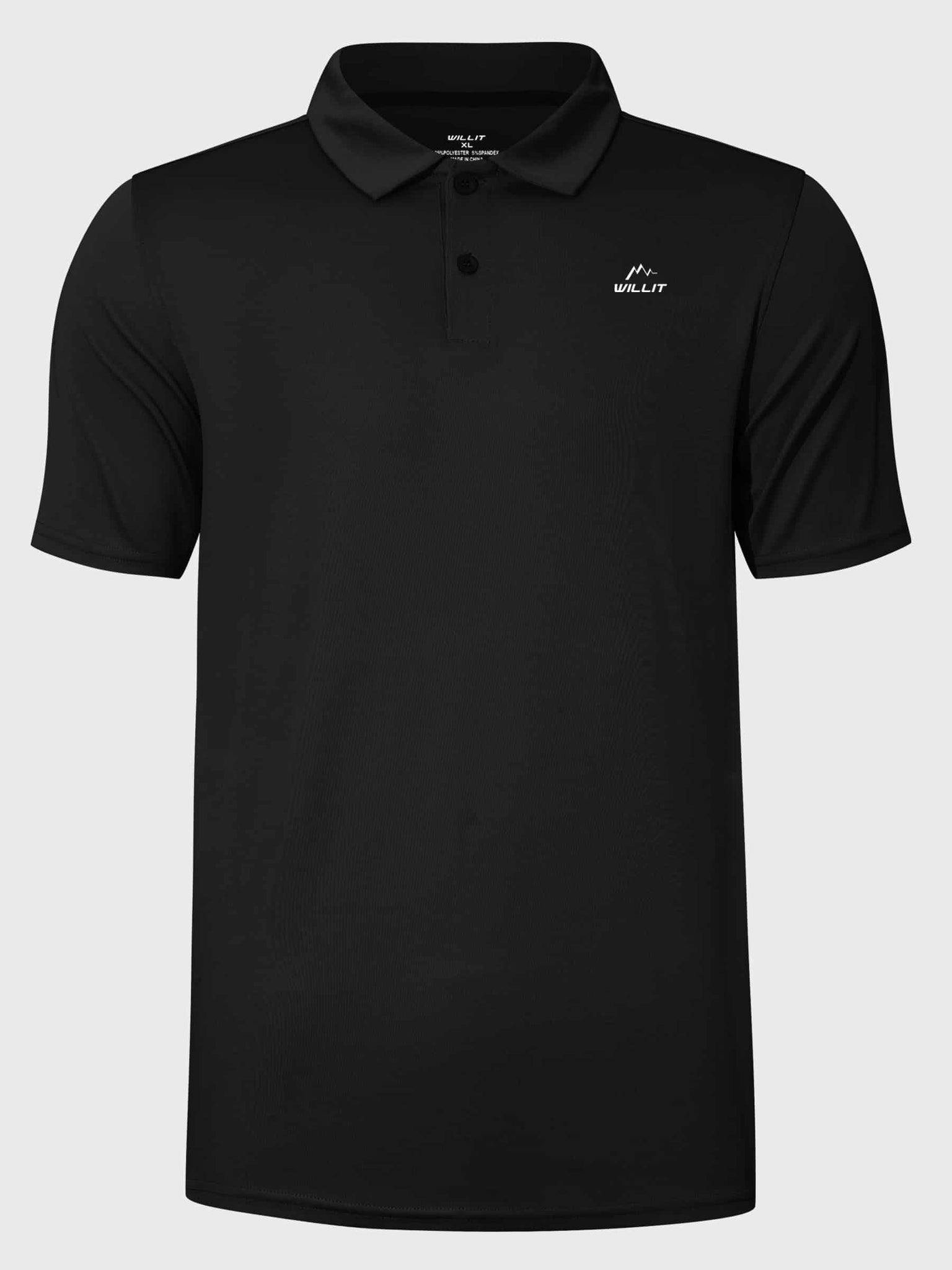 Youth Golf Polo Sun Shirts_Black_laydown2