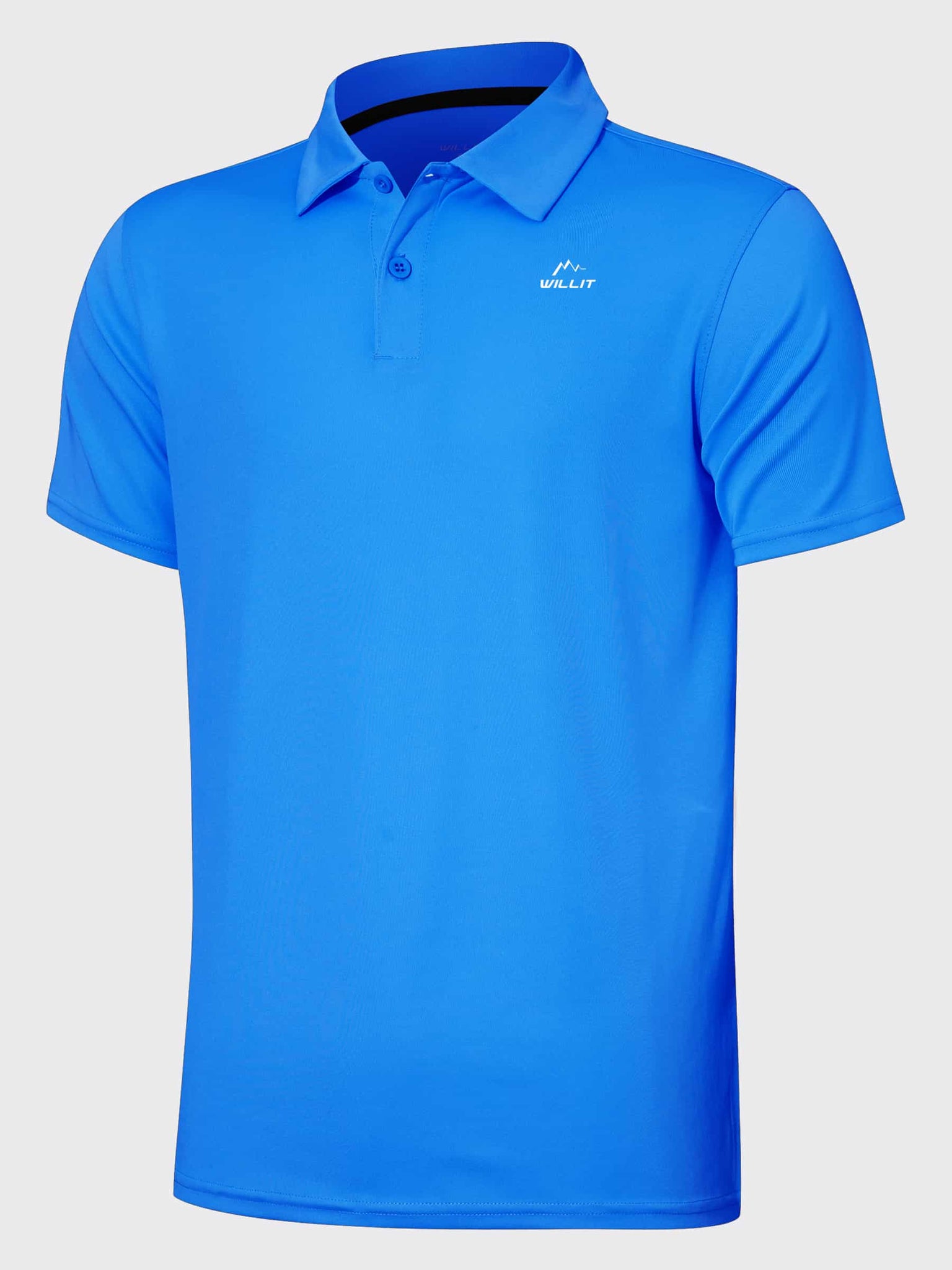 Youth Golf Polo Sun Shirts_BrilliantBlue_laydown1