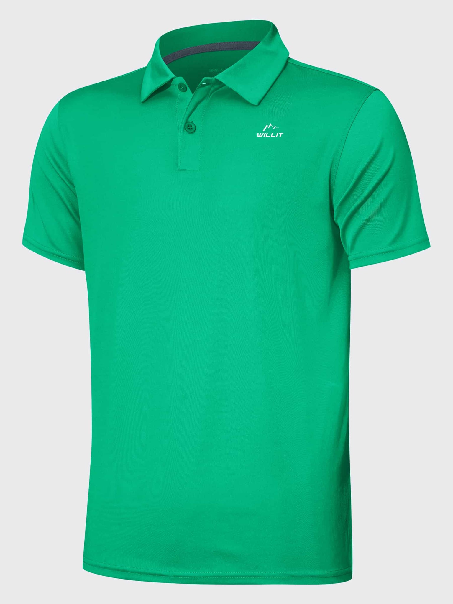 Youth Golf Polo Sun Shirts_Green_laydown1