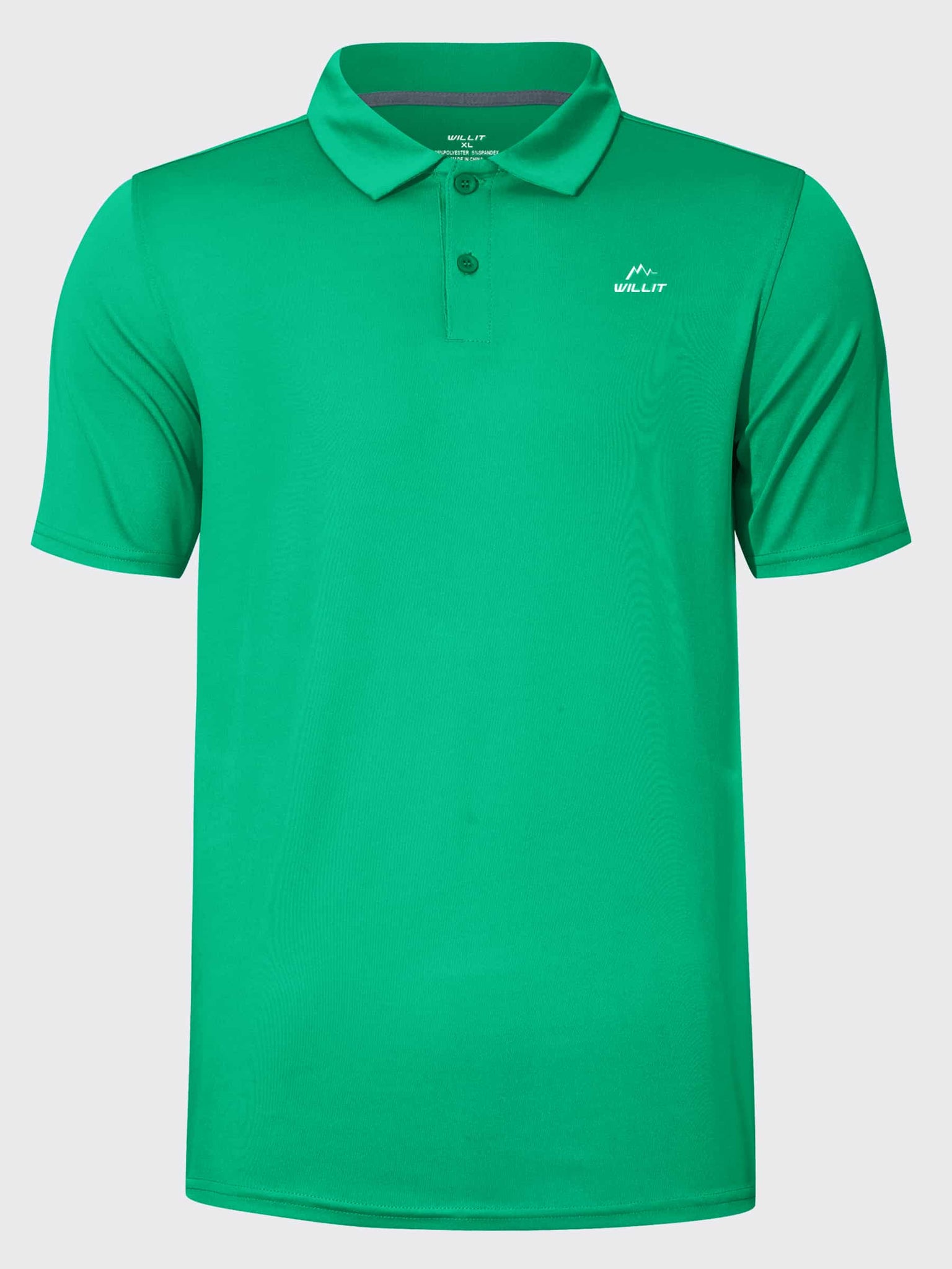 Youth Golf Polo Sun Shirts_Green_laydown2