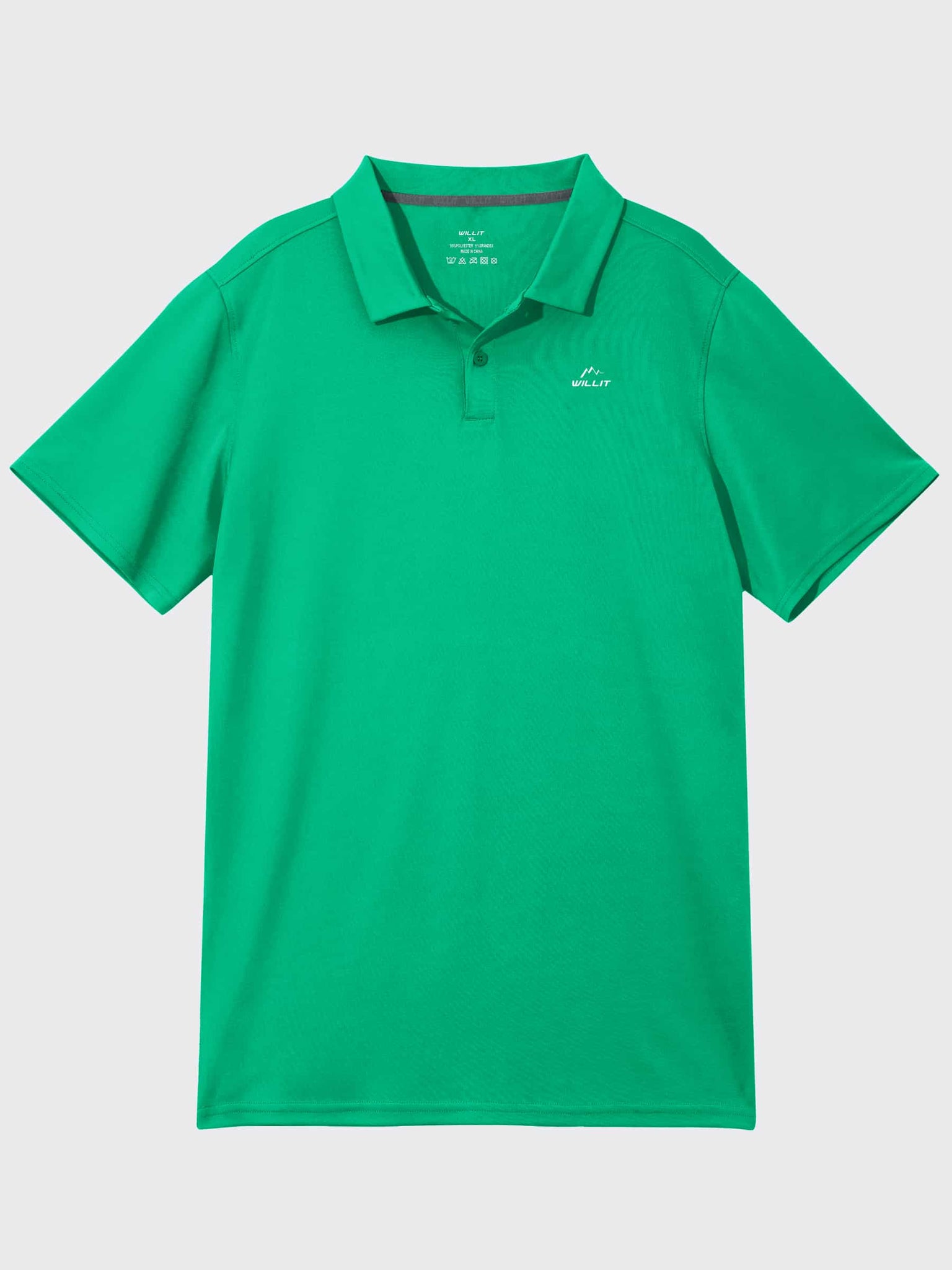 Youth Golf Polo Sun Shirts_Green_laydown4