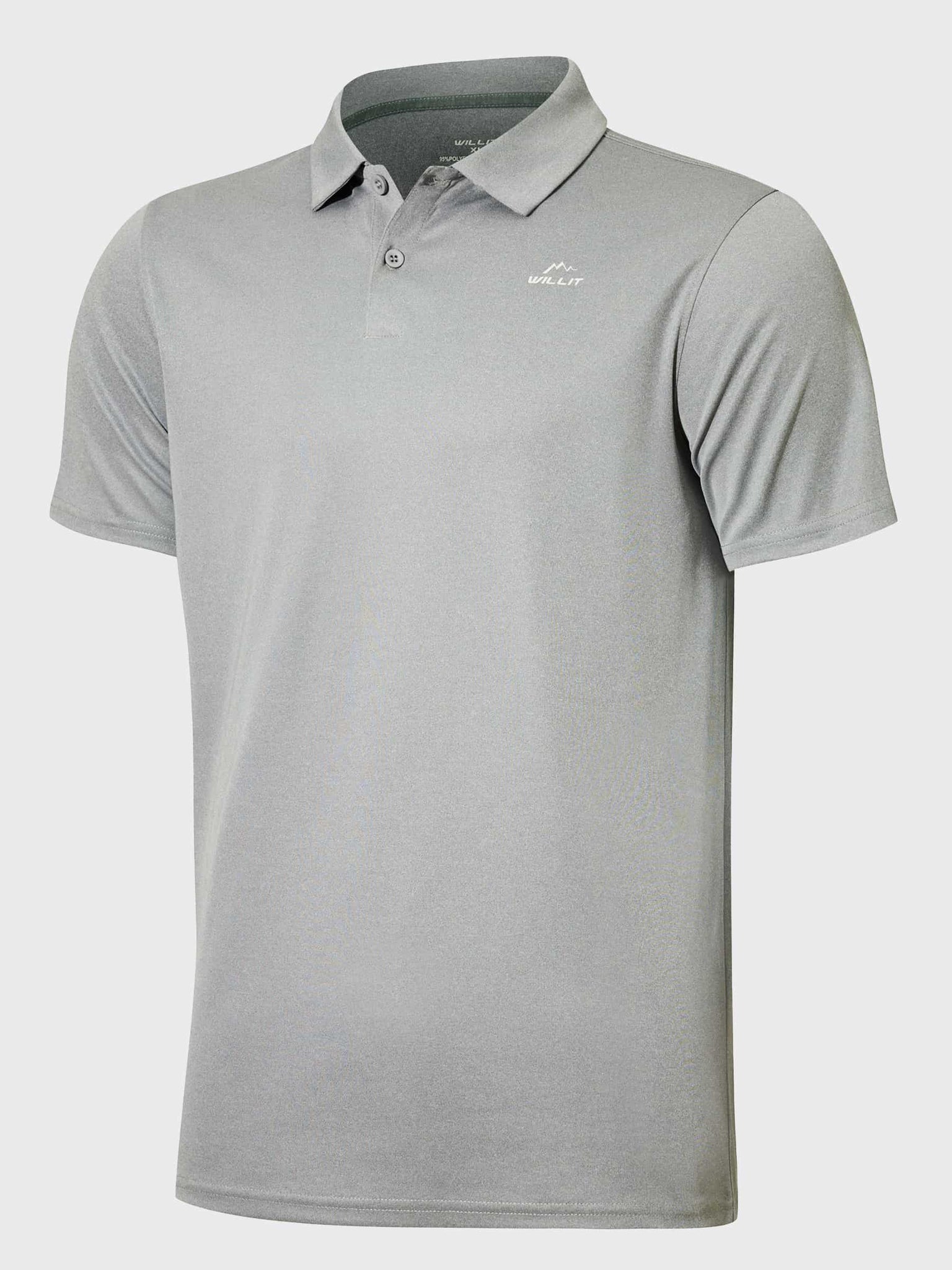 Youth Golf Polo Sun Shirts_Gray_laydown1