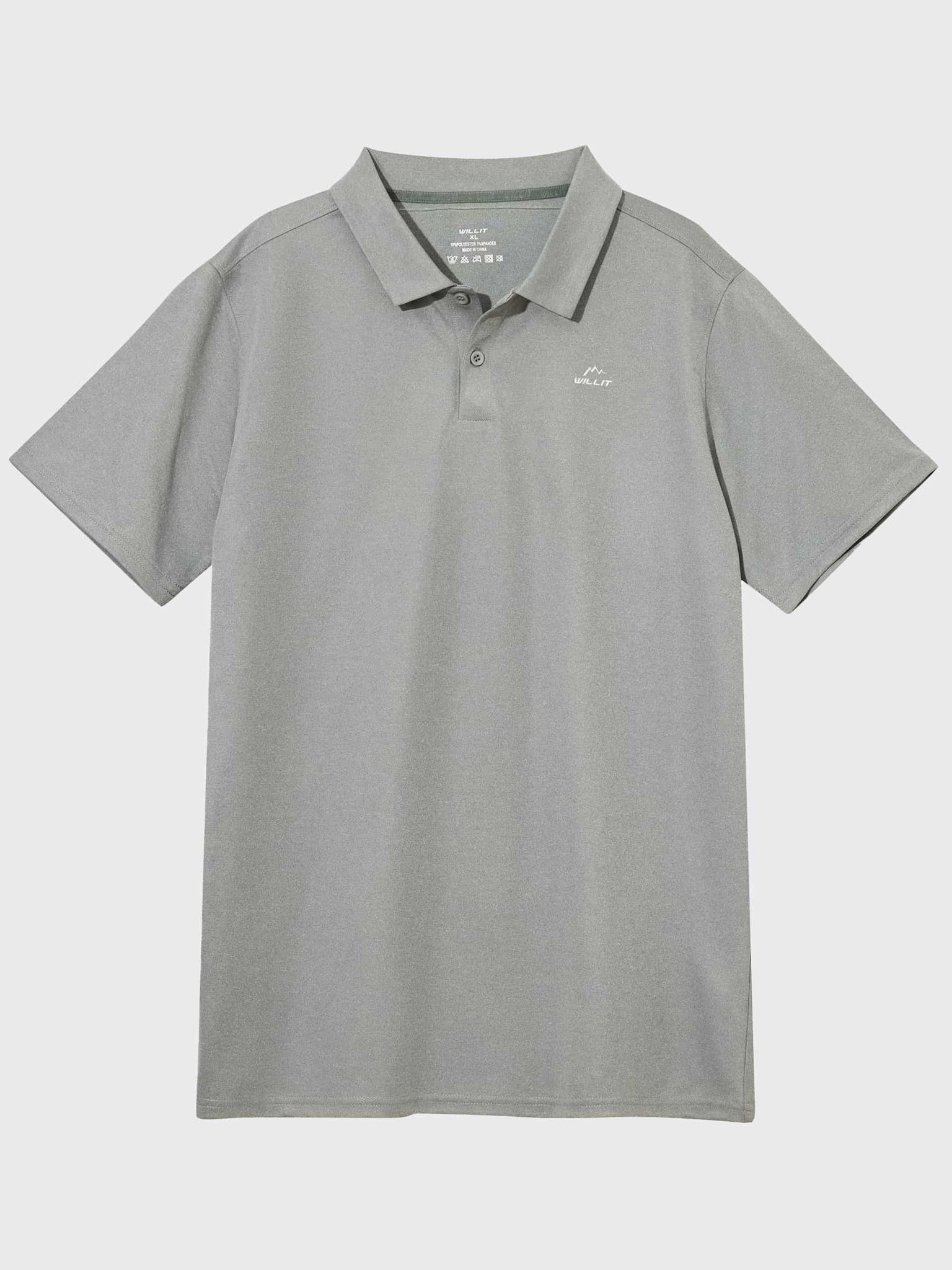 Youth Golf Polo Sun Shirts_Gray_laydown4