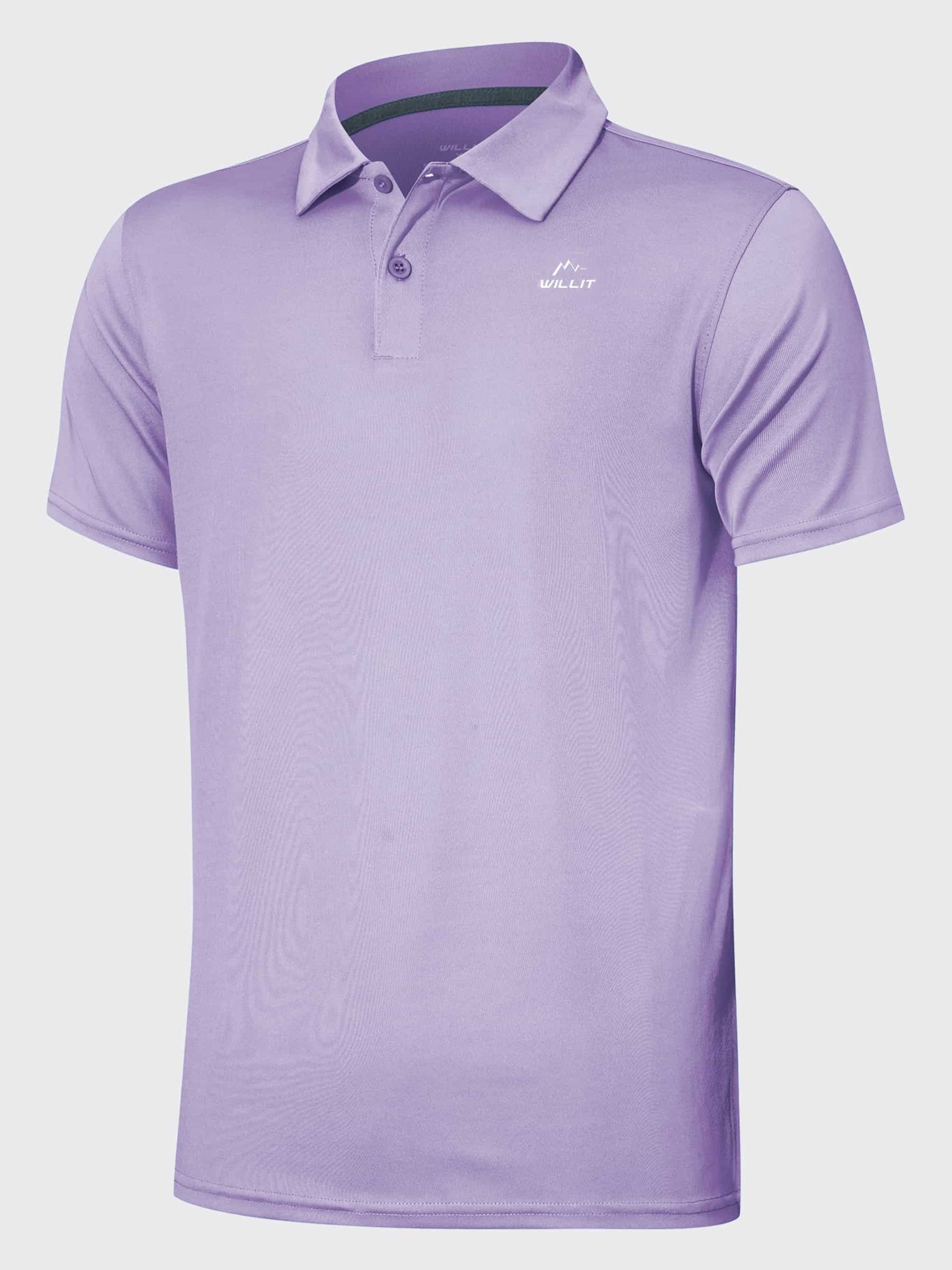 Youth Golf Polo Sun Shirts_LightPurple_laydown1