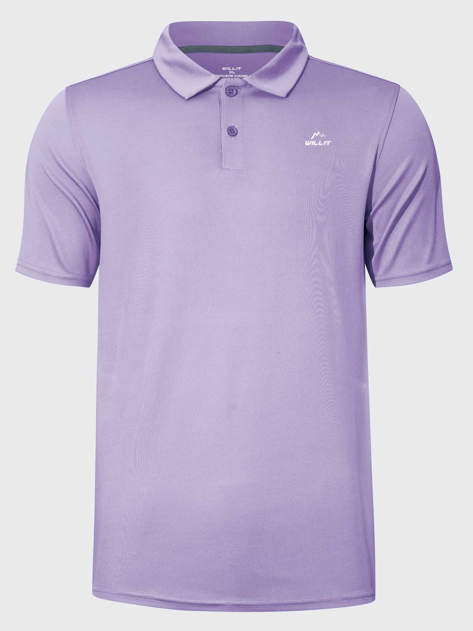 Youth Golf Polo Sun Shirts_LightPurple_laydown2