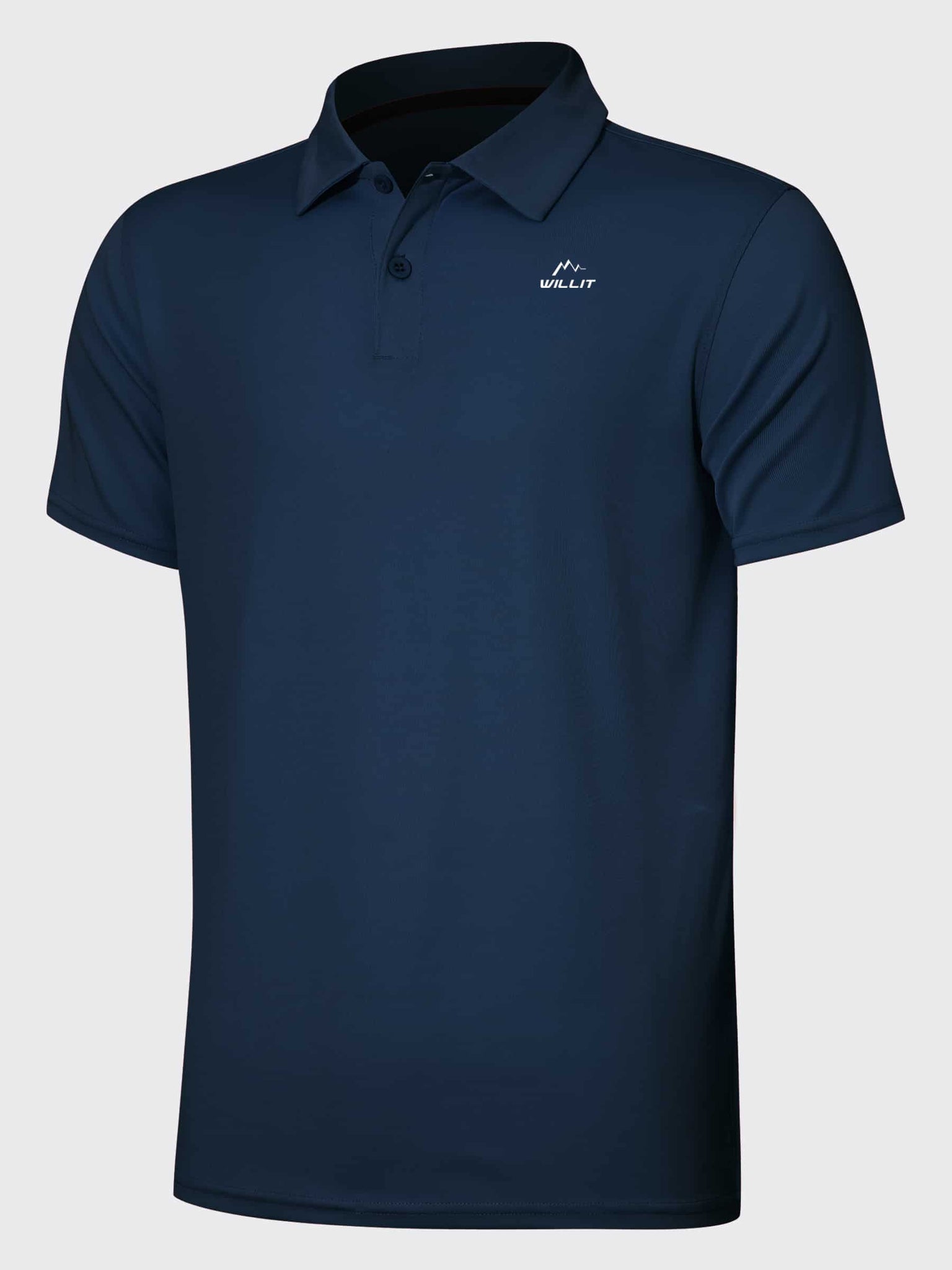 Youth Golf Polo Sun Shirts_Navy_laydown1