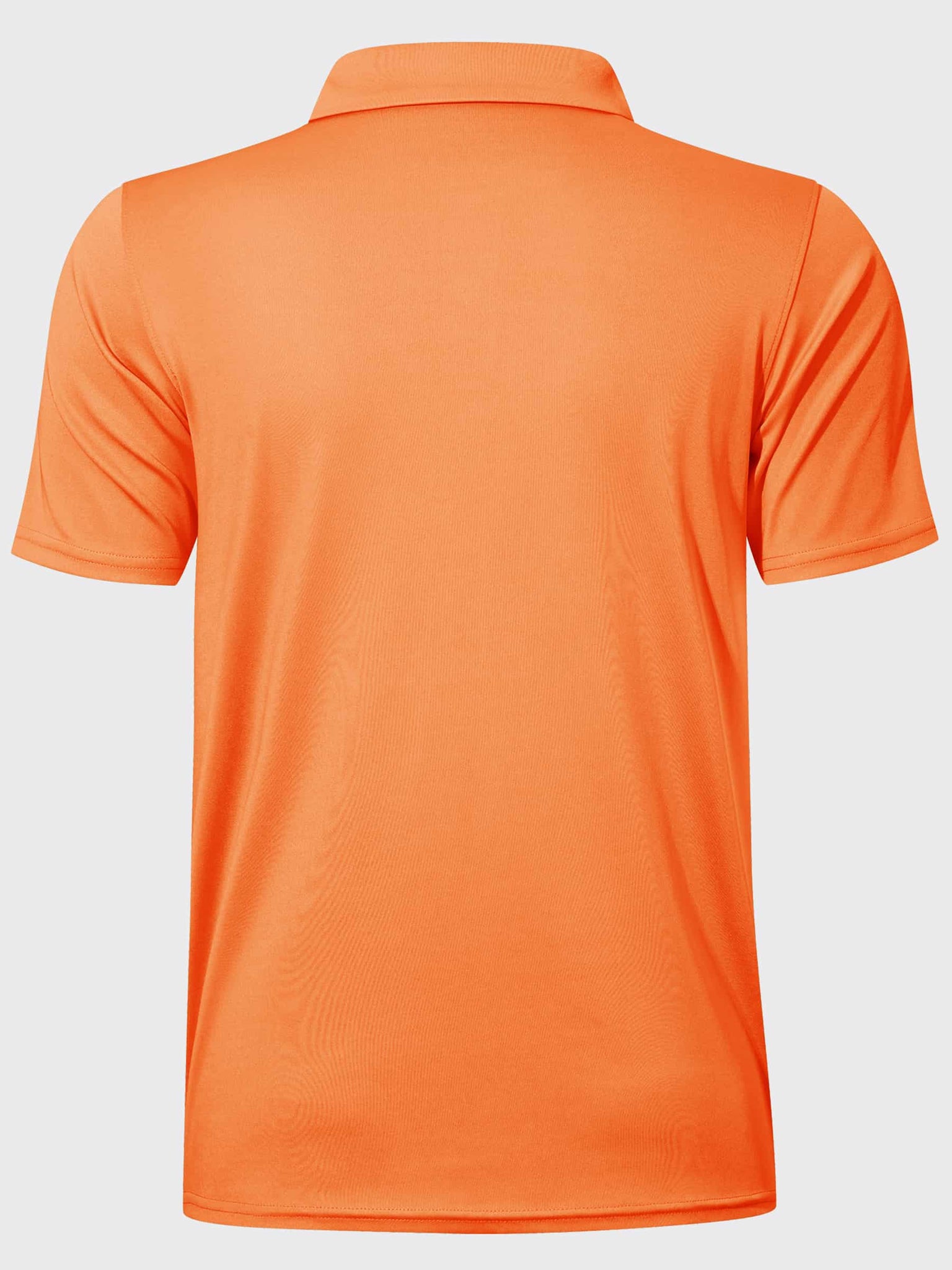 Youth Golf Polo Sun Shirts_Orange_laydown3