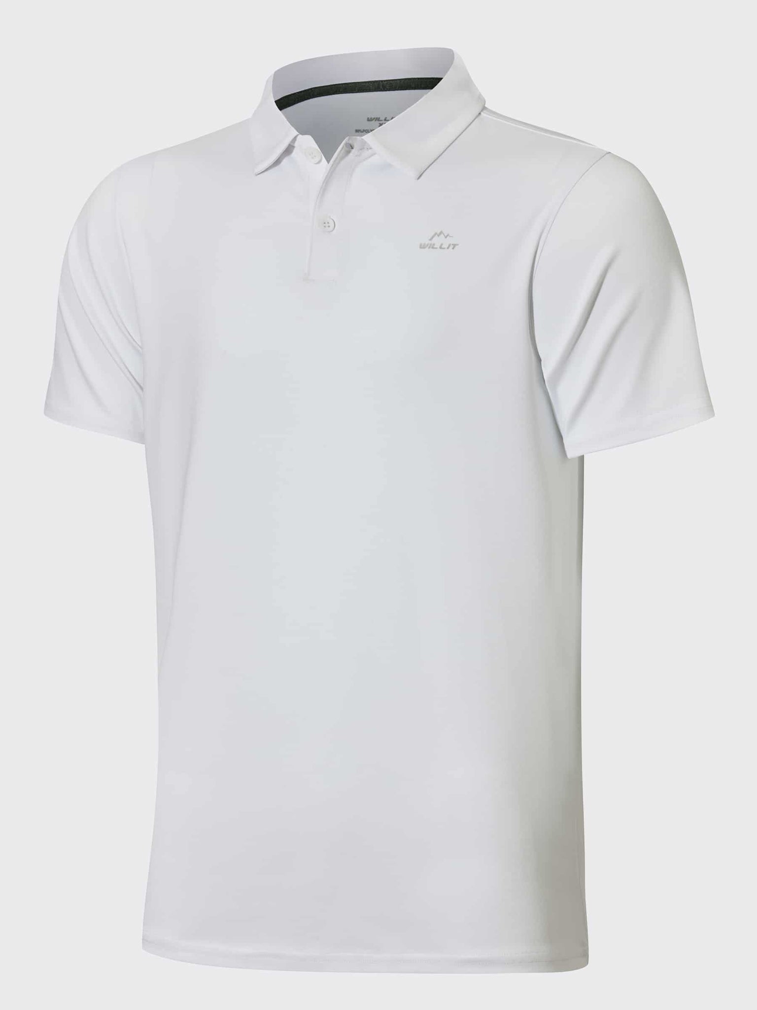 Youth Golf Polo Sun Shirts_White_laydown1
