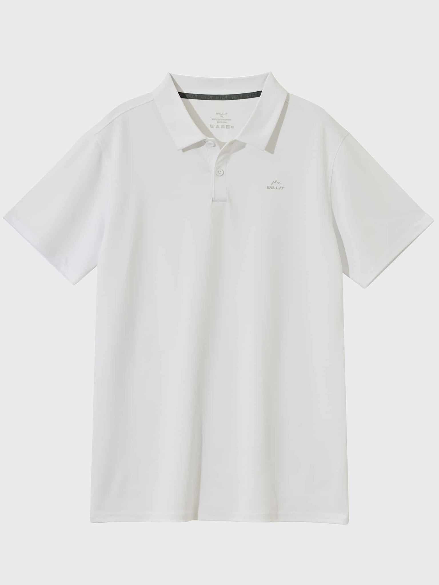 Youth Golf Polo Sun Shirts_White_laydown4