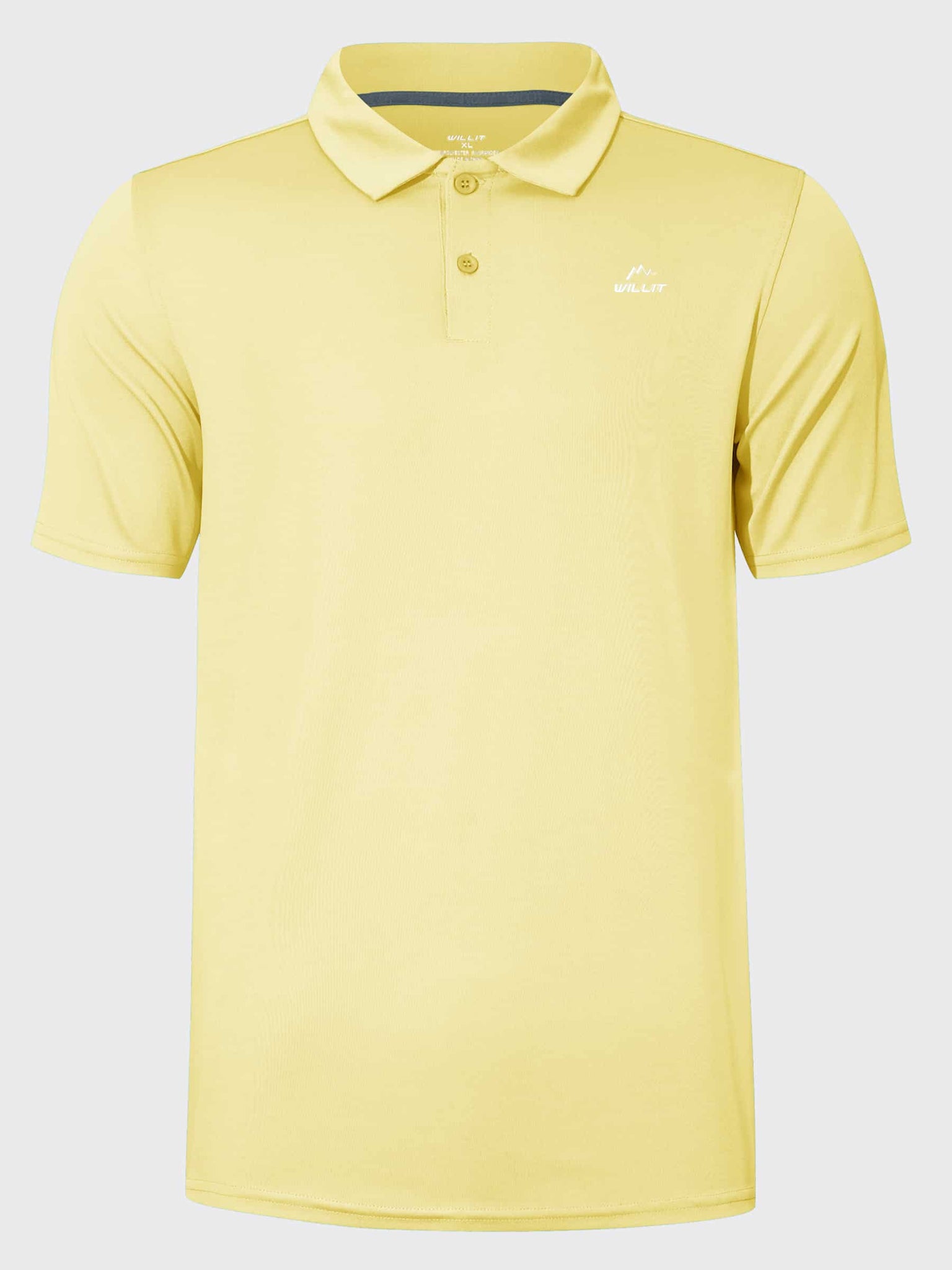Youth Golf Polo Sun Shirts_Yellow_laydown2
