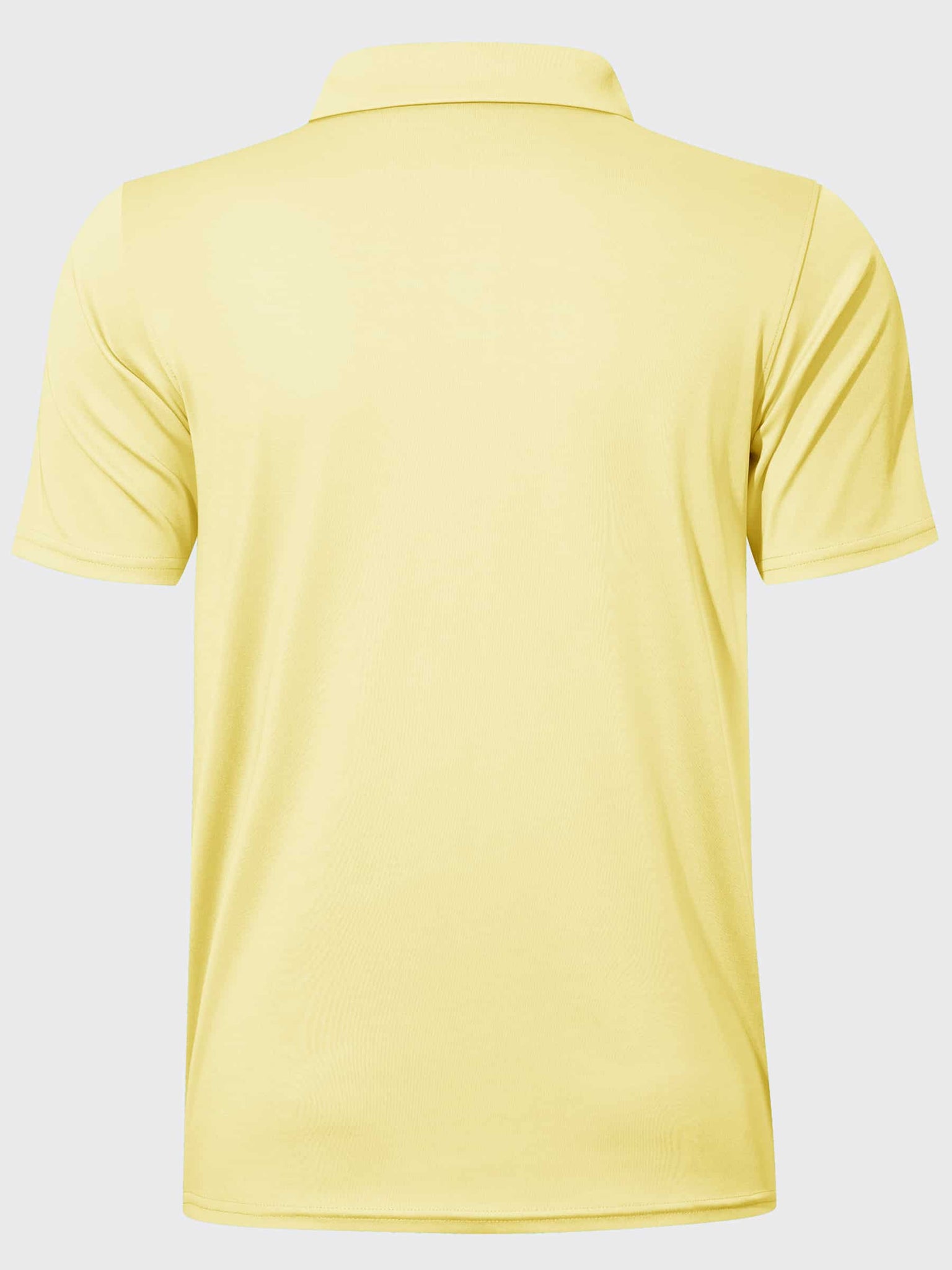 Youth Golf Polo Sun Shirts_Yellow_laydown3