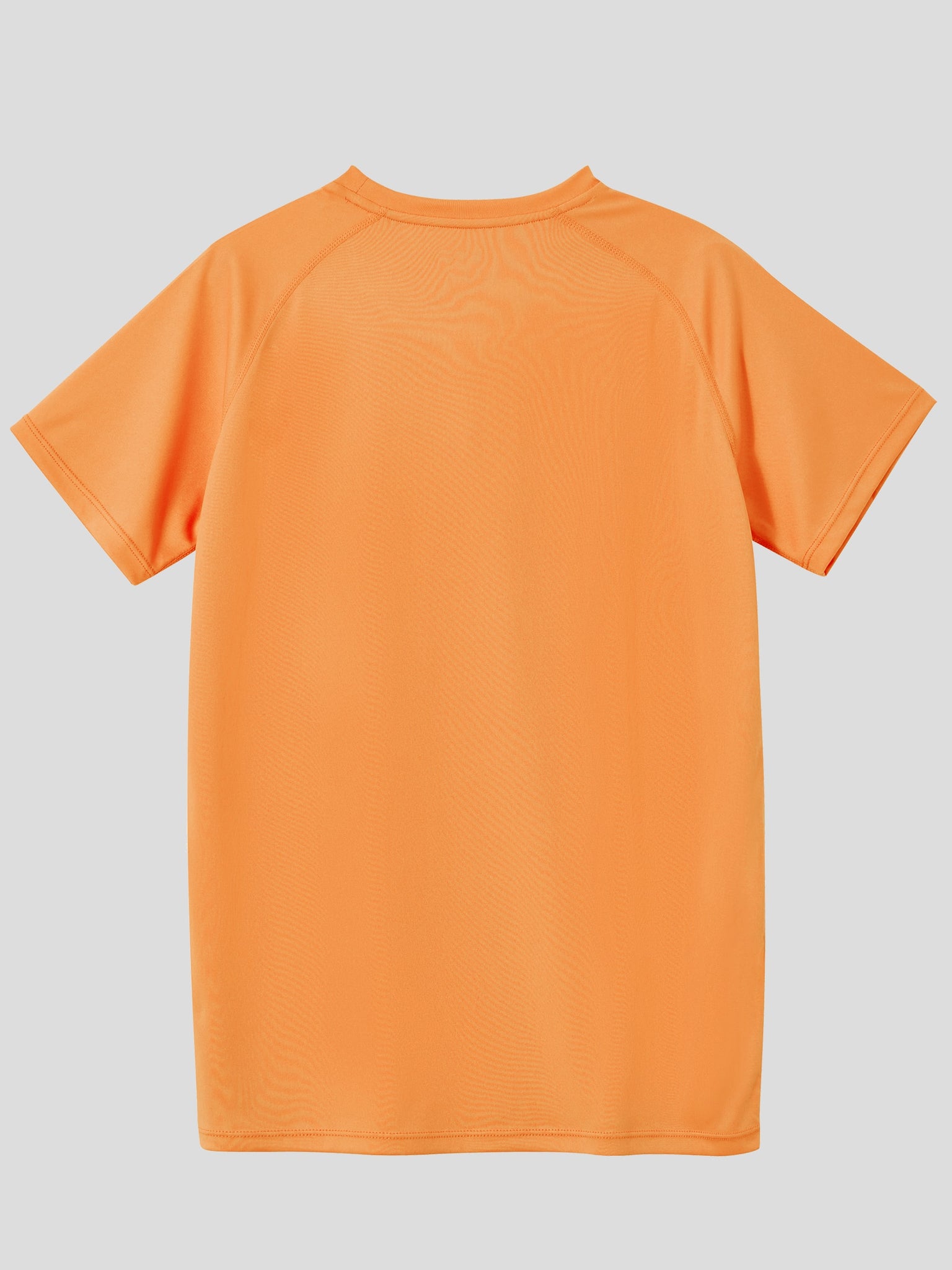 Youth Sun Safe Rash Guard Shirts_Orange_laydown2