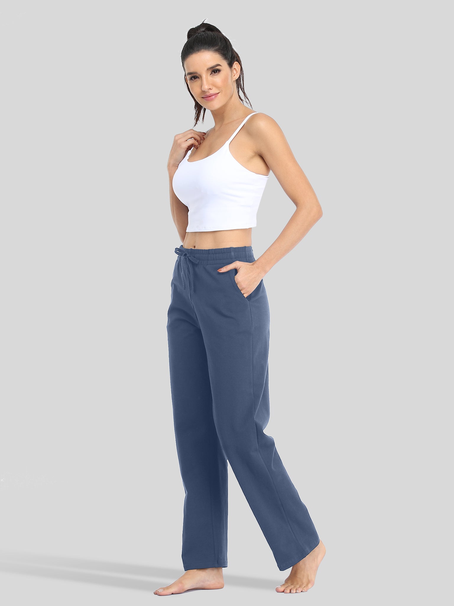 Women's Straight-Leg Cotton Sweatpants