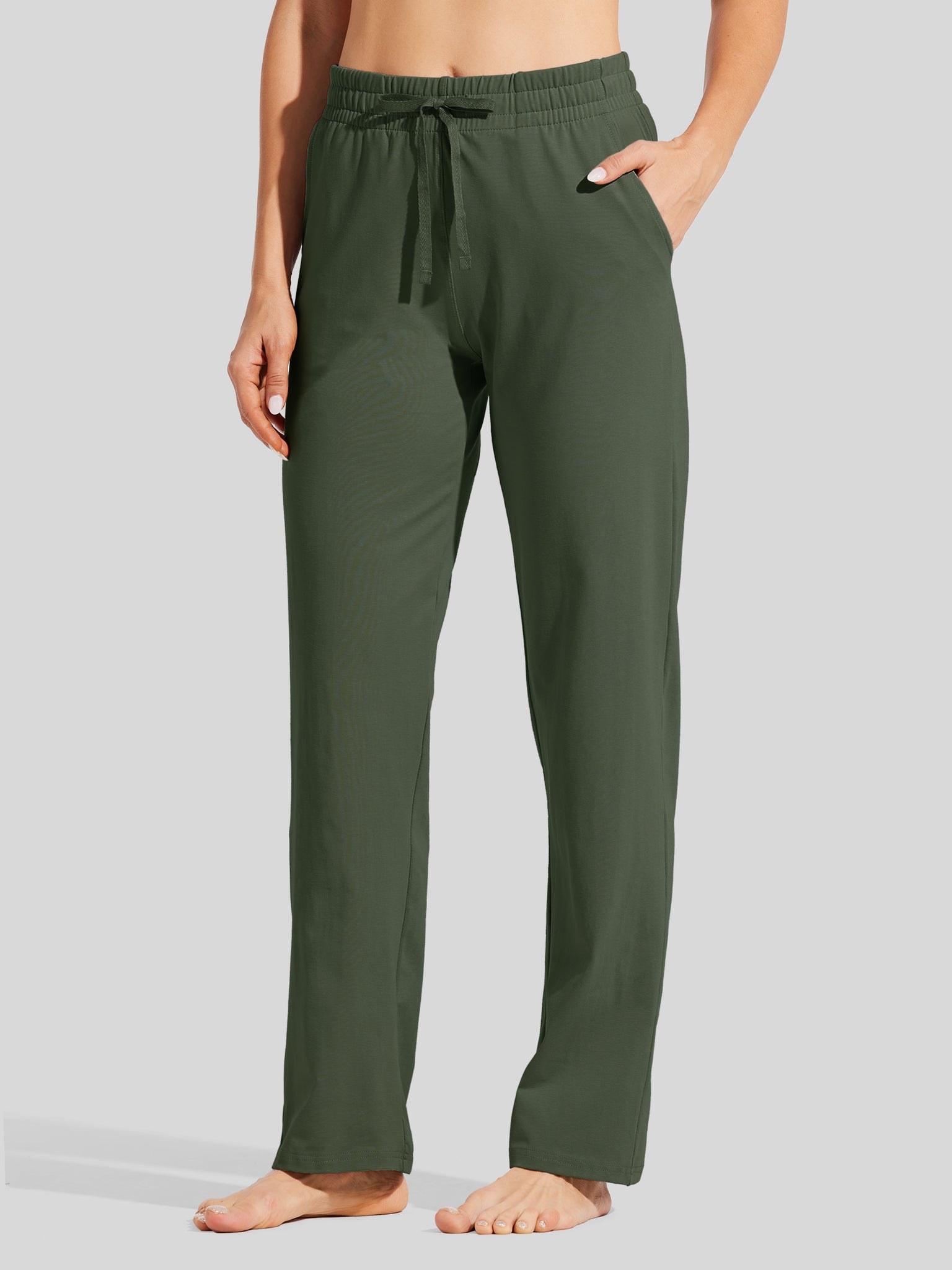 Women's Straight-Leg Cotton Sweatpants