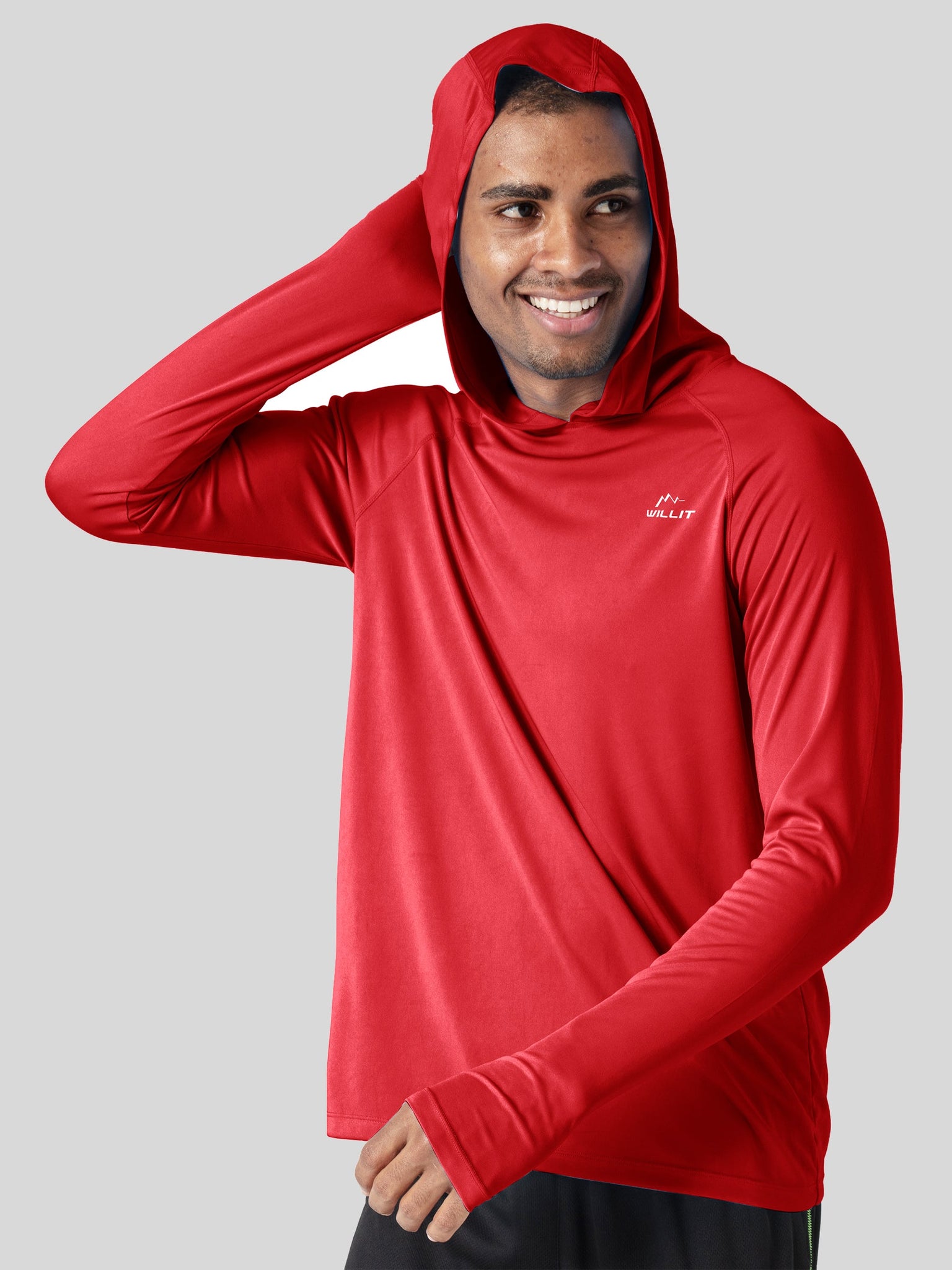 Men's Sun Protection Long Sleeve Shirts with Hood