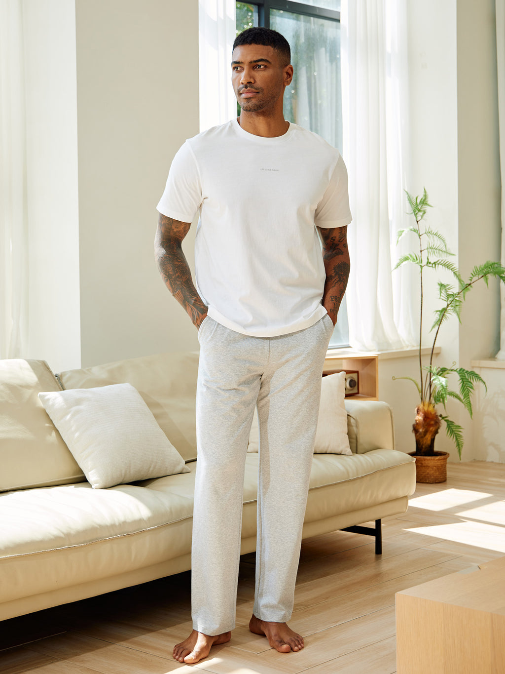 Willit Men's Cotton Sweatpants_Your perfect go-to pants take lounging