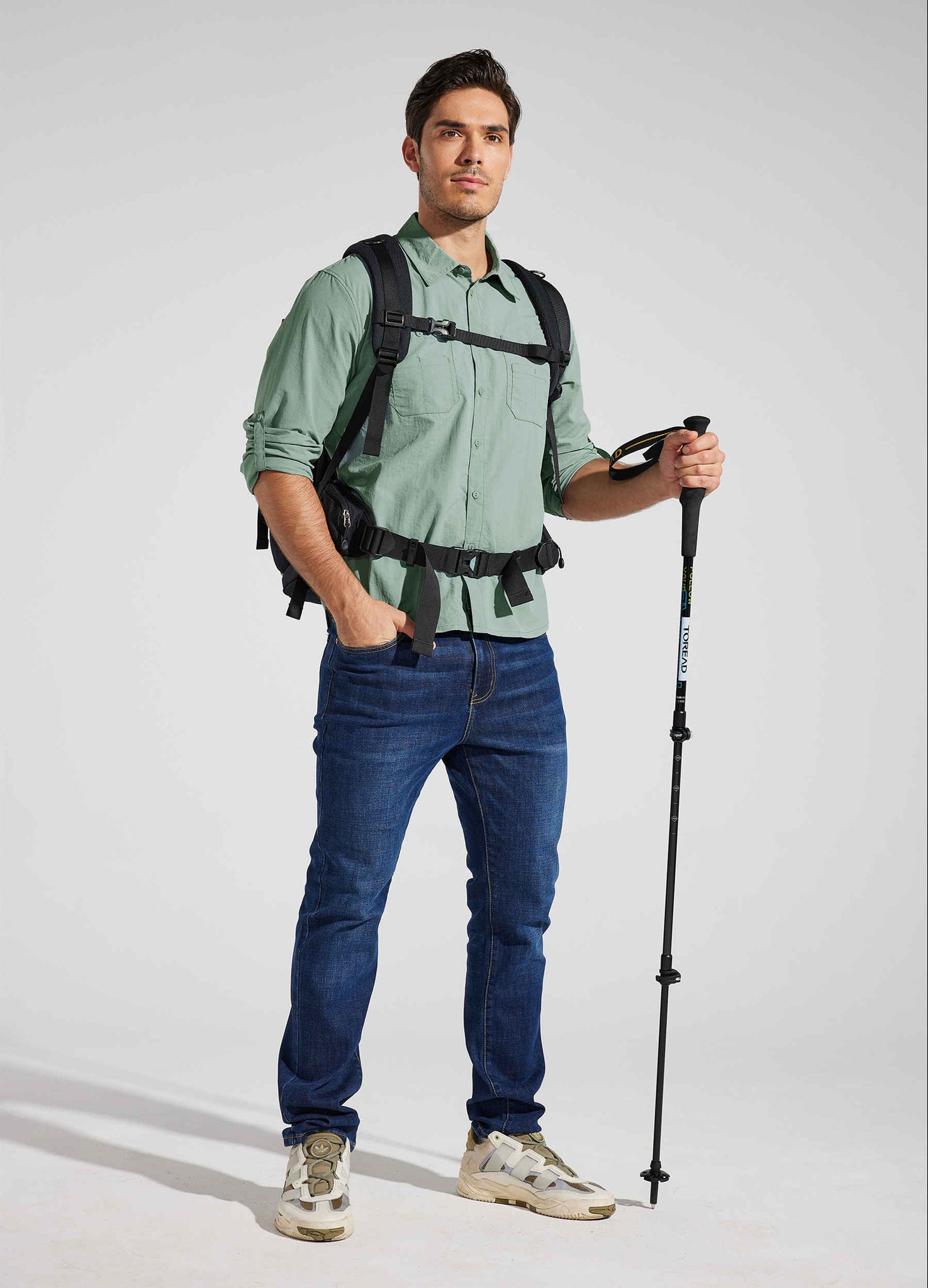 Men's Fishing Shirt Long Sleeve Hiking Shirt