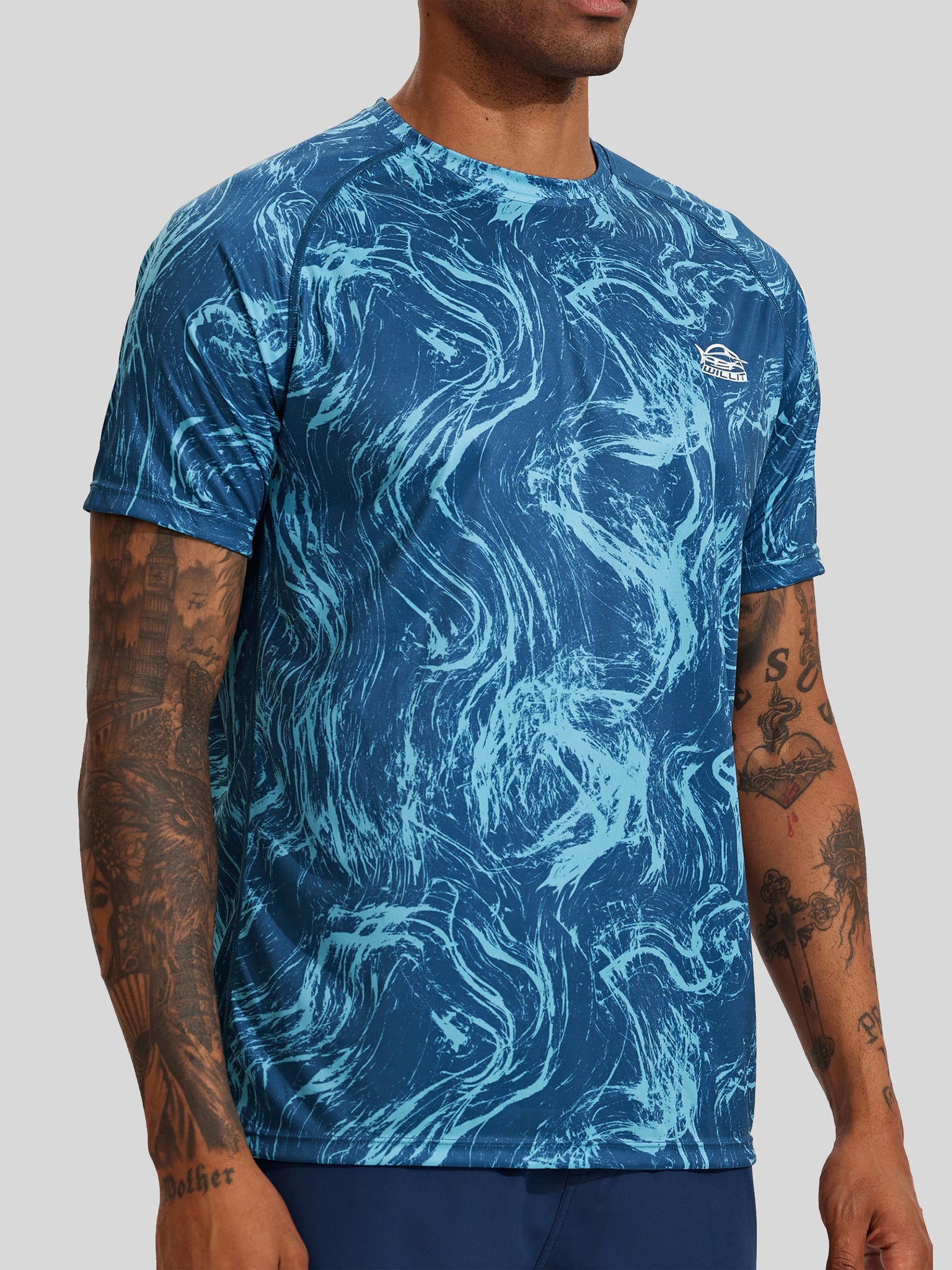 Men's Sun Protection Crew Neck T-Shirt