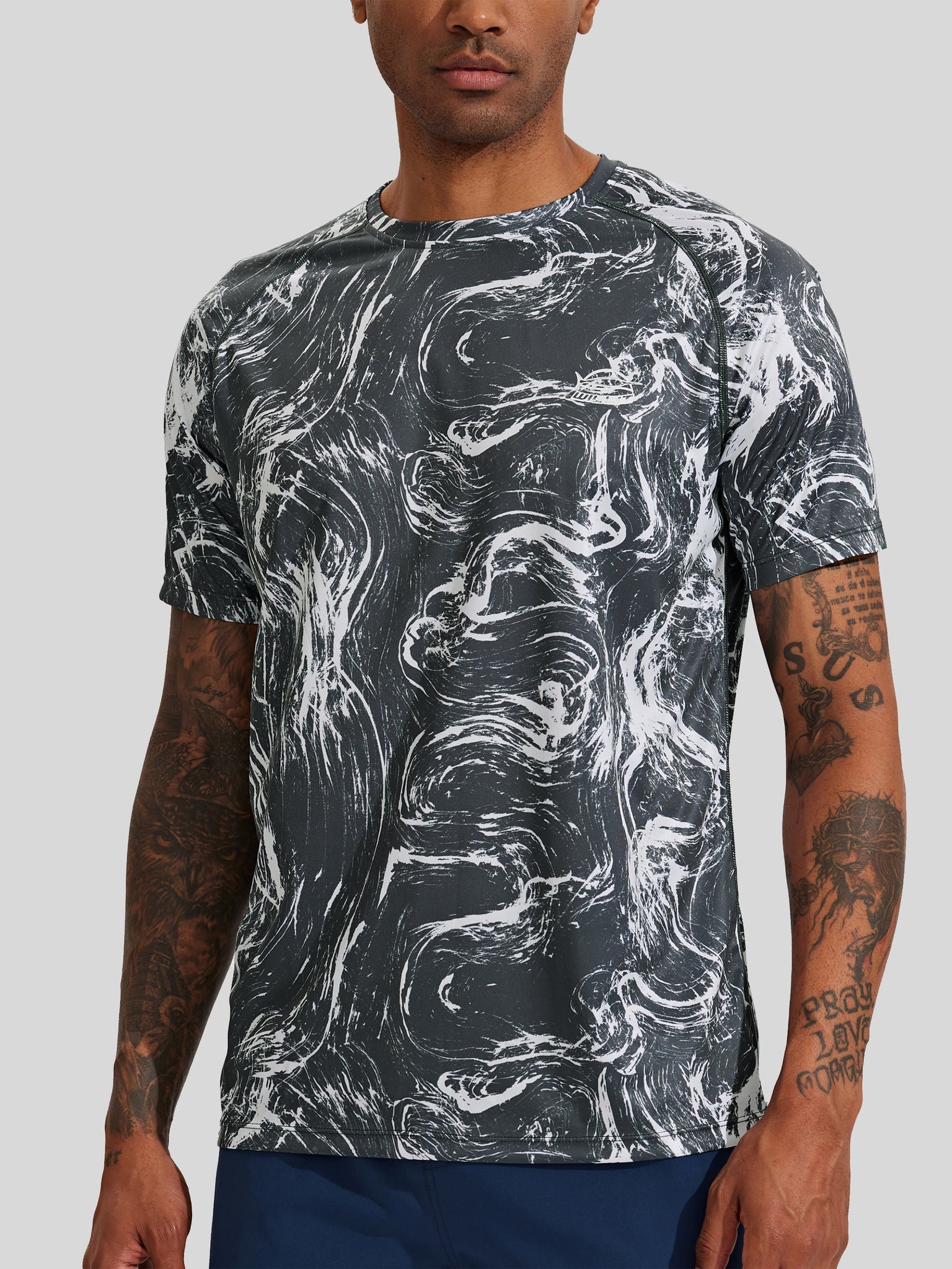 Men's Sun Protection Crew Neck T-Shirt